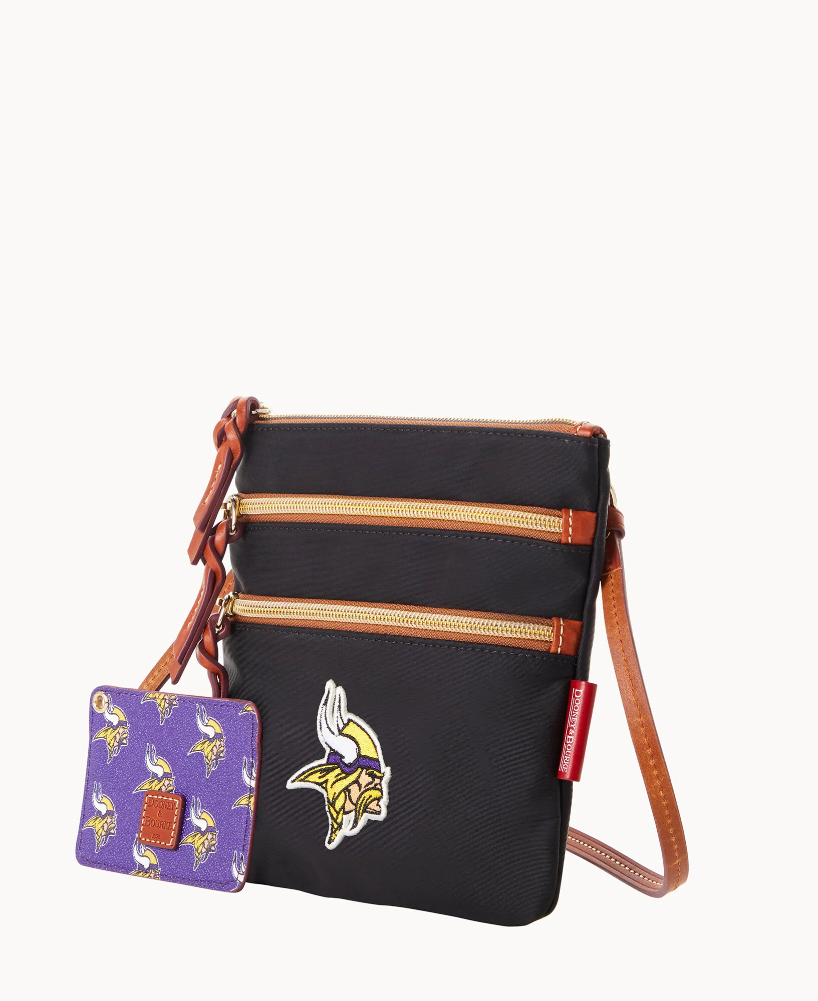 NFL Vikings North South Triple Zip w ID holder - Image 2
