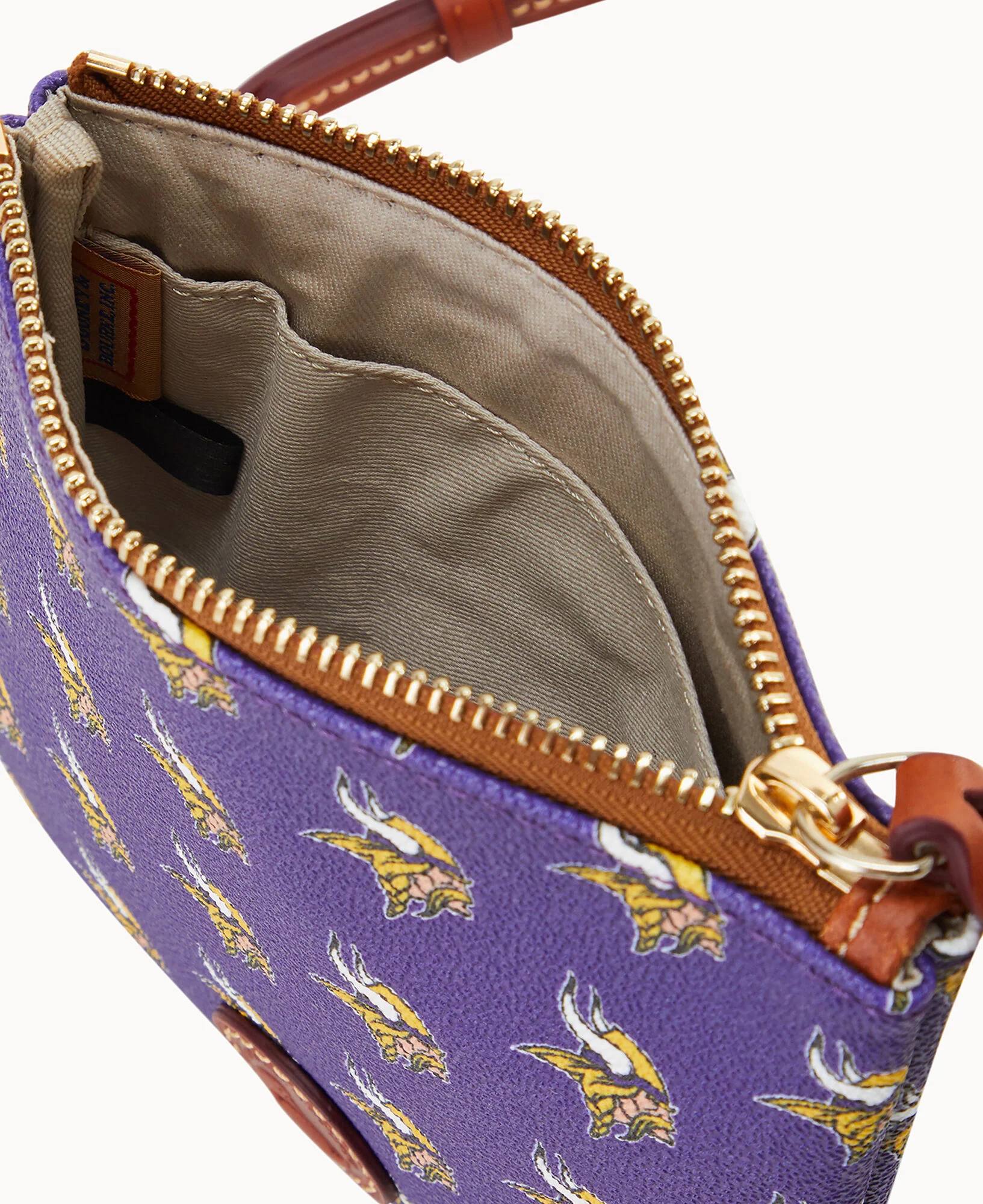 NFL Vikings Small North South Top Zip Crossbody - Image 3