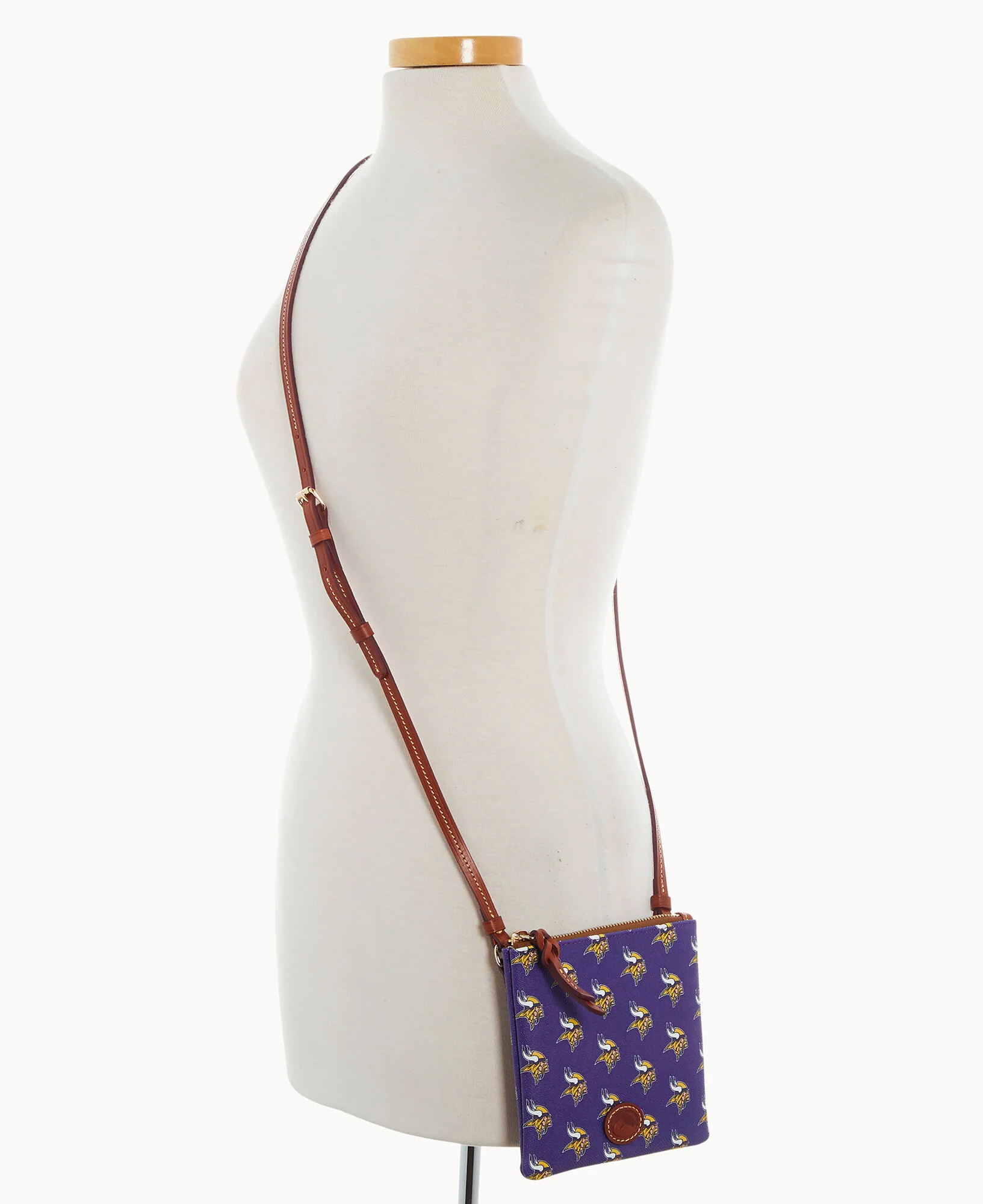 NFL Vikings Small North South Top Zip Crossbody - Image 4