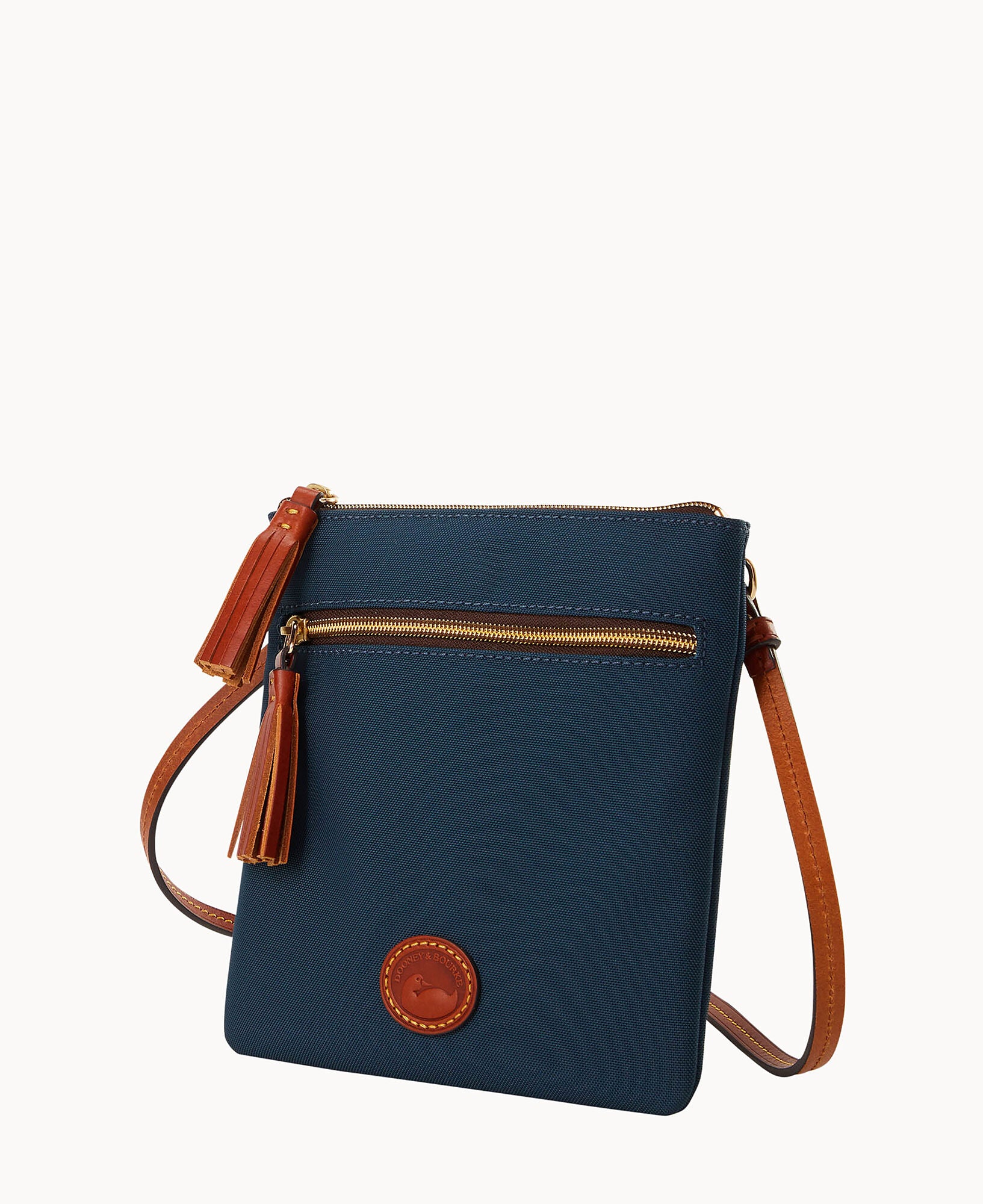 Nylon Double Zip Tassel Crossbody - Image 10