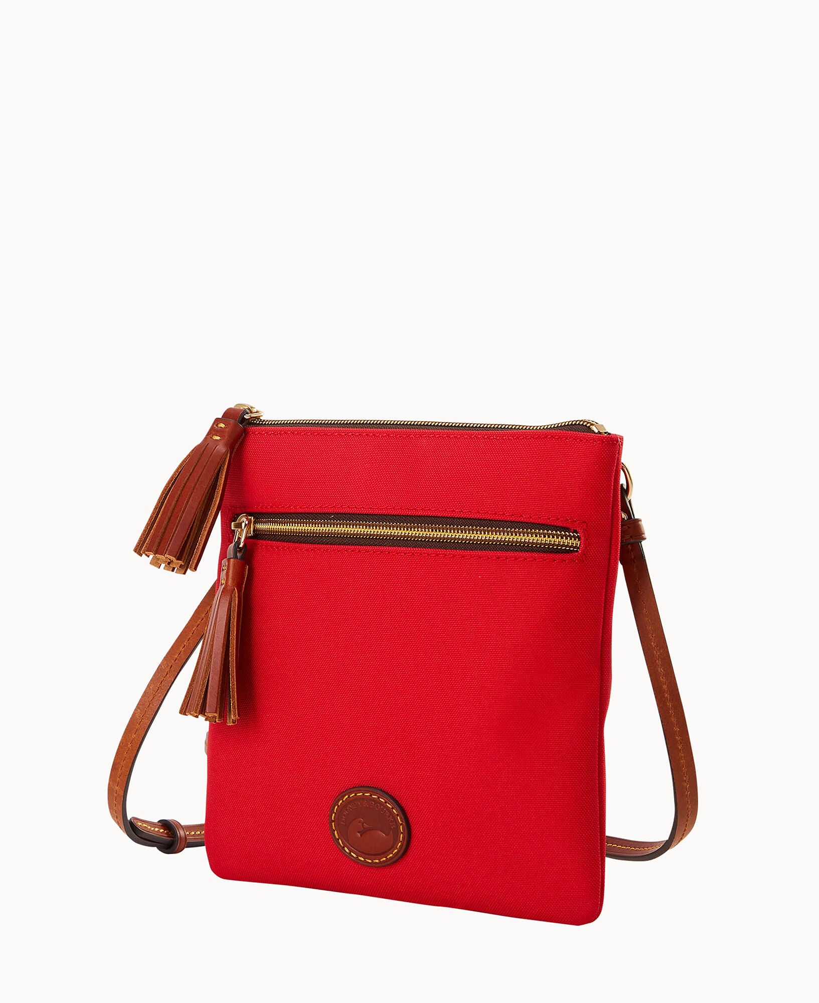 Nylon Double Zip Tassel Crossbody - Image 14