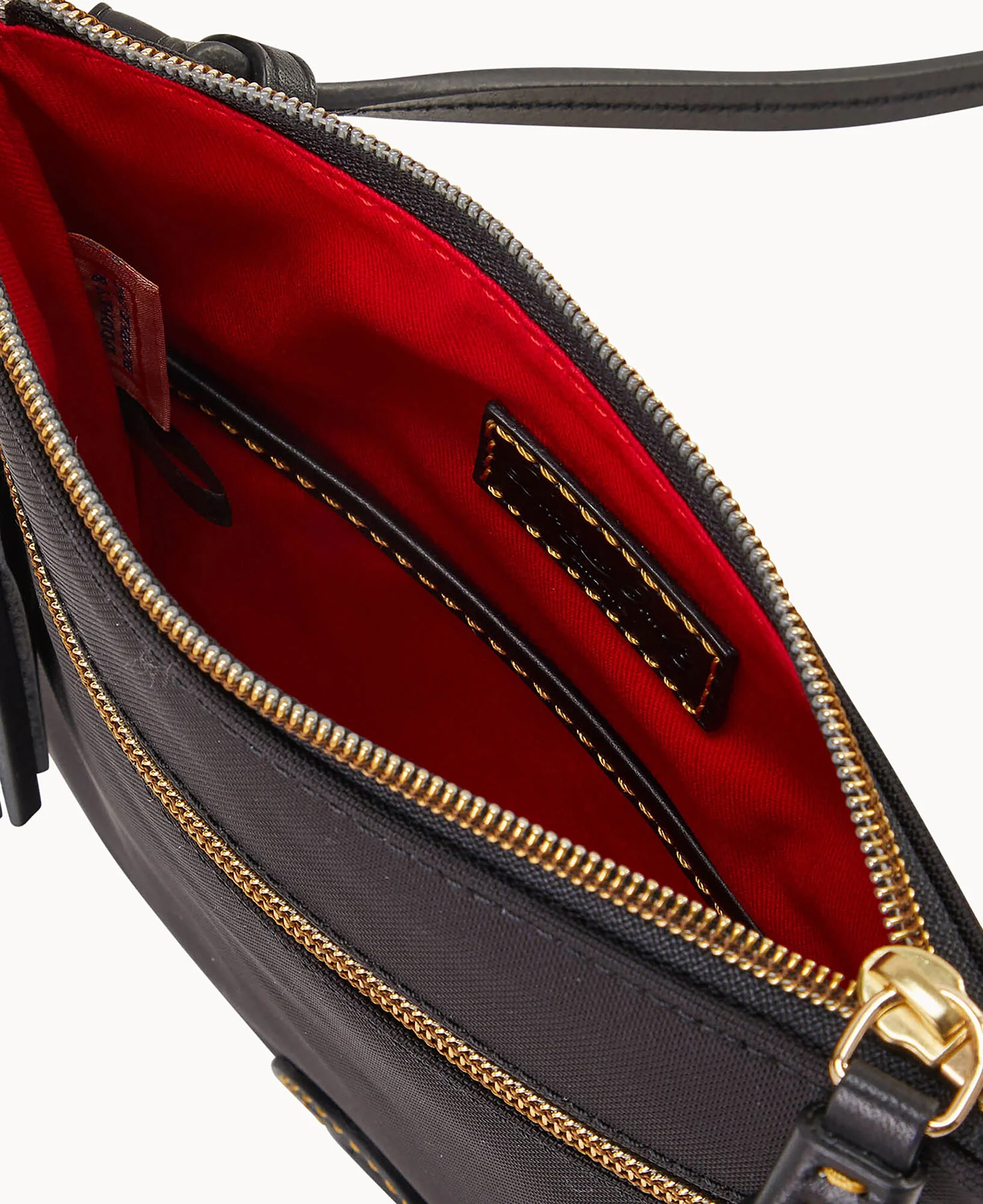 Nylon Double Zip Tassel Crossbody - Image 3