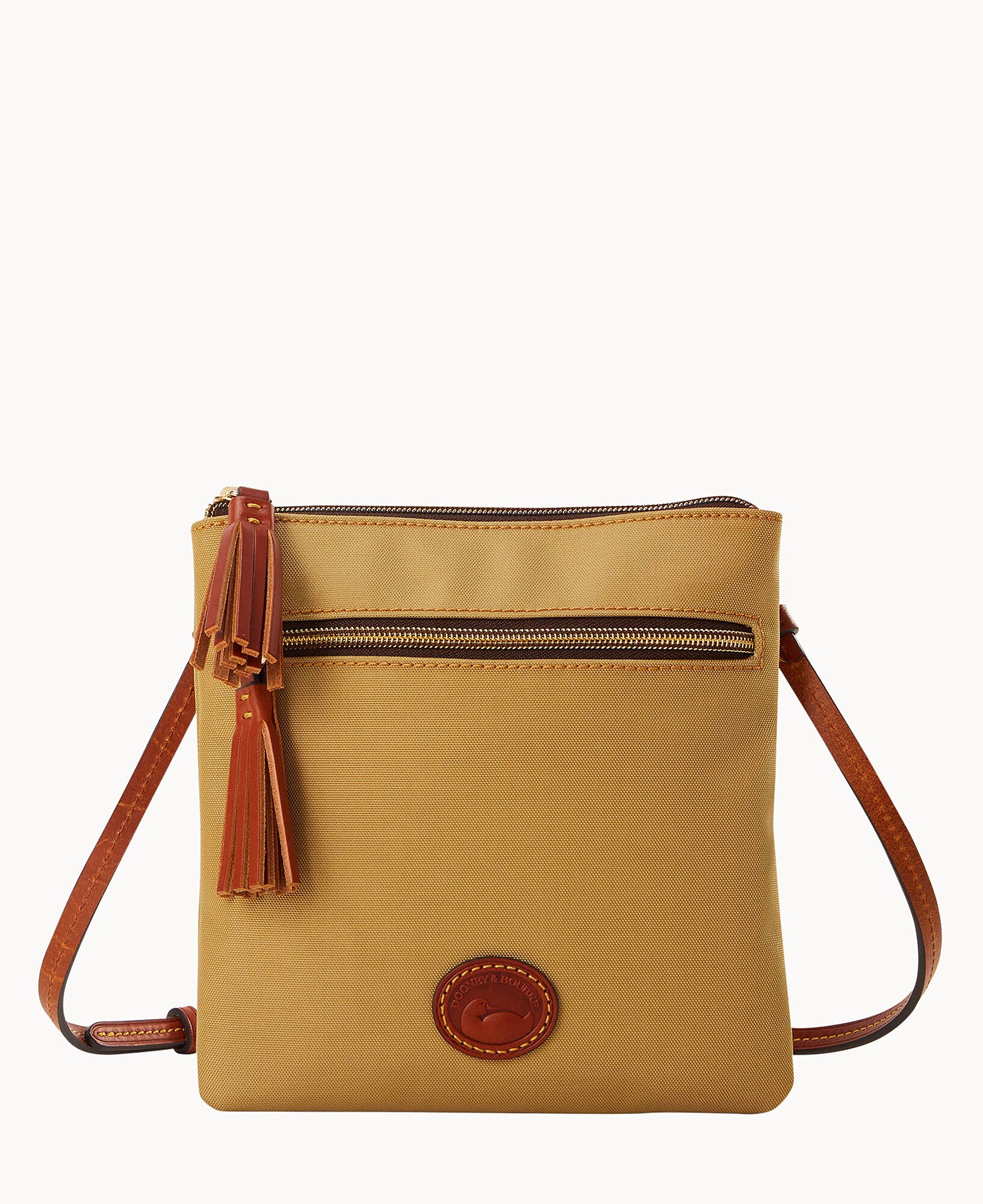 Nylon Double Zip Tassel Crossbody - Image 5