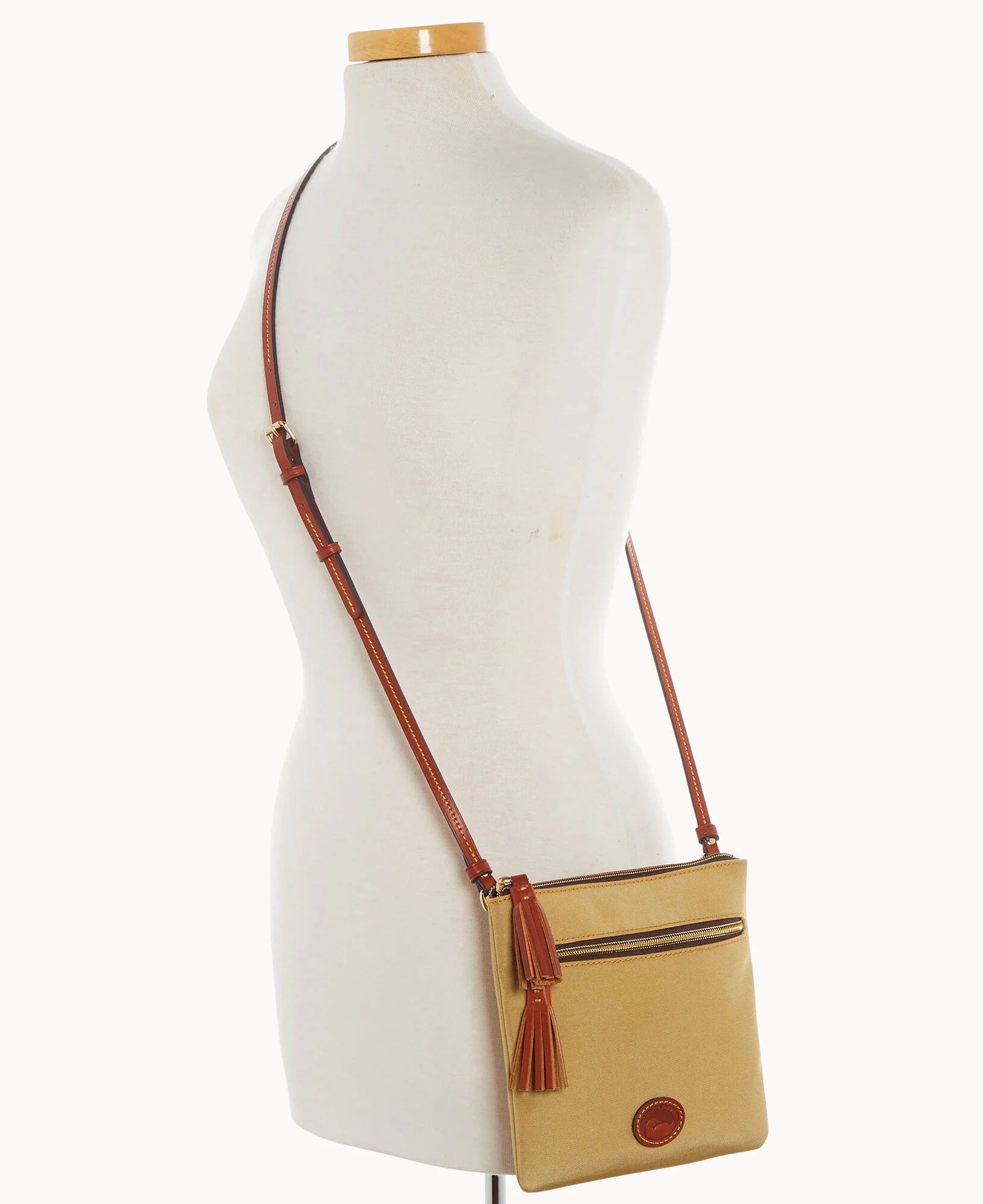 Nylon Double Zip Tassel Crossbody - Image 8