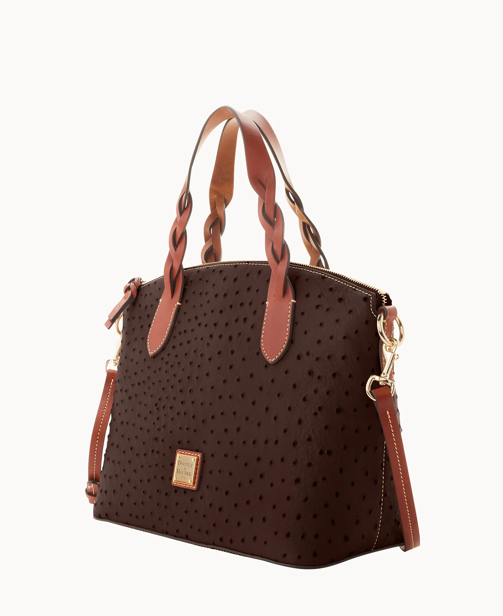 Ostrich Celeste Satchel - Image 6