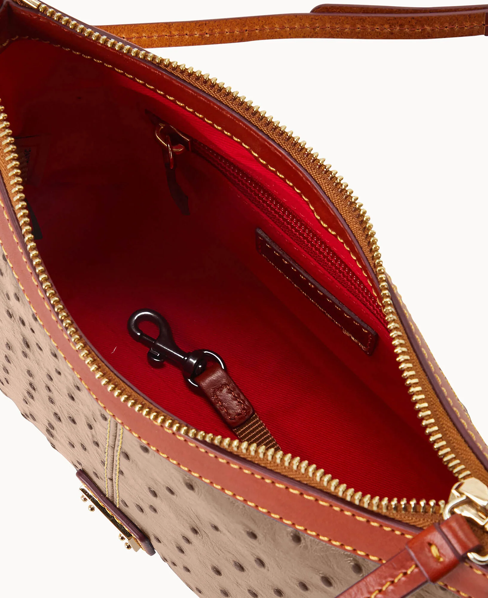 Ostrich Crossbody Pouch - Image 7