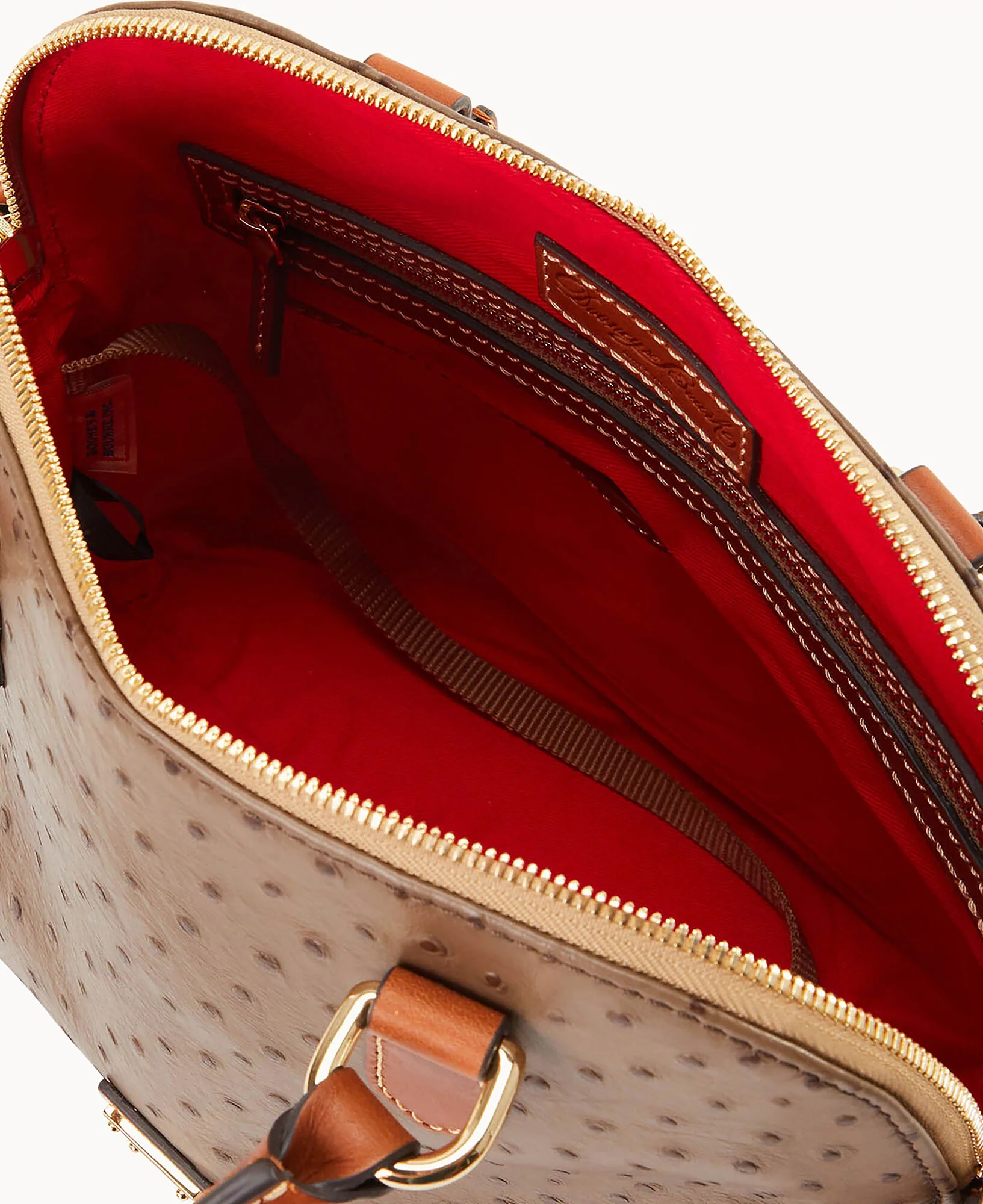 Ostrich Domed Satchel - Image 3