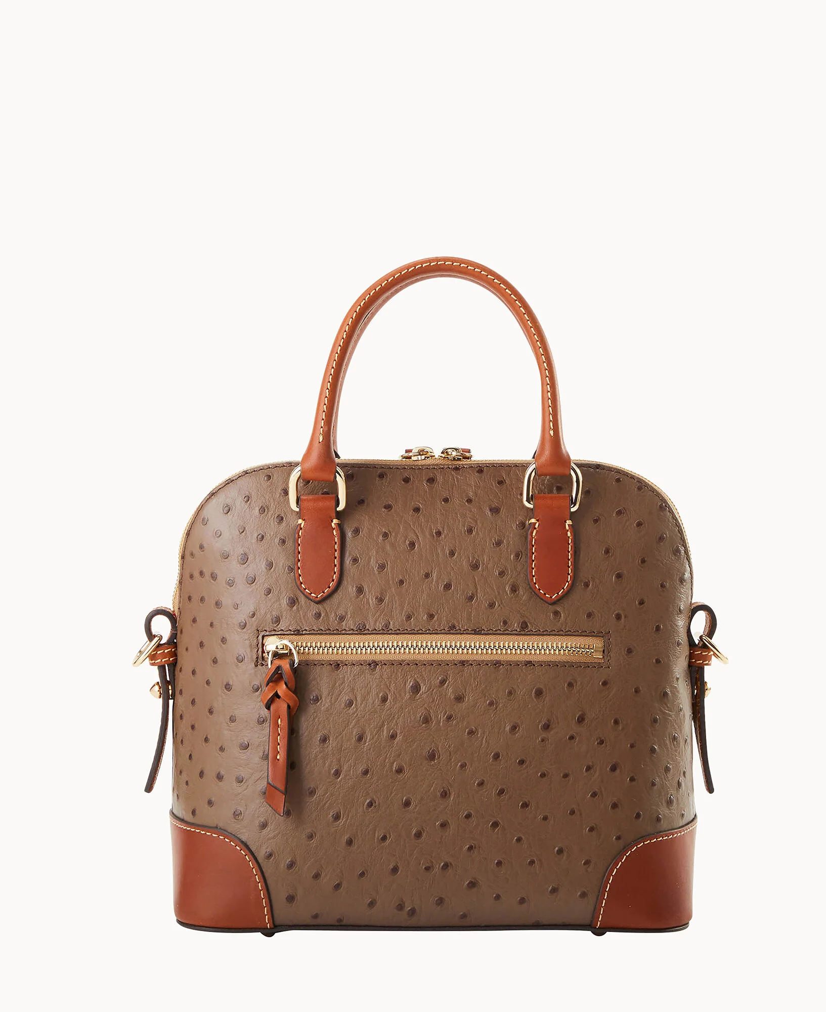 Ostrich Domed Satchel - Image 4