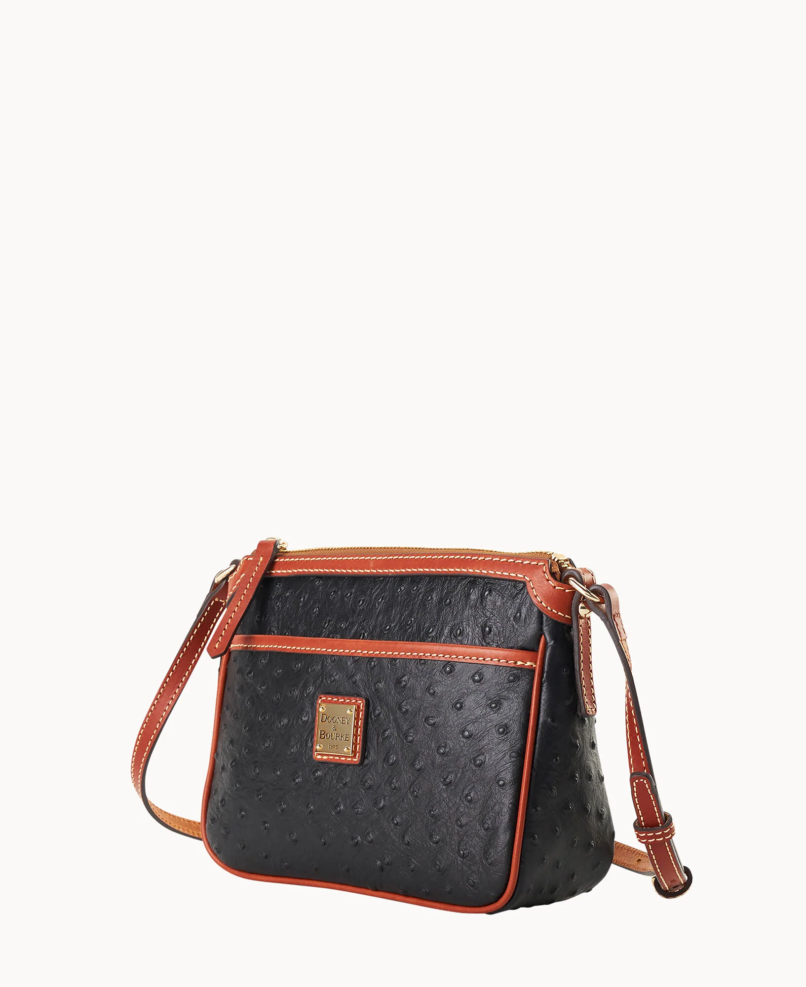 Ostrich East West Pocket Crossbody - Image 2
