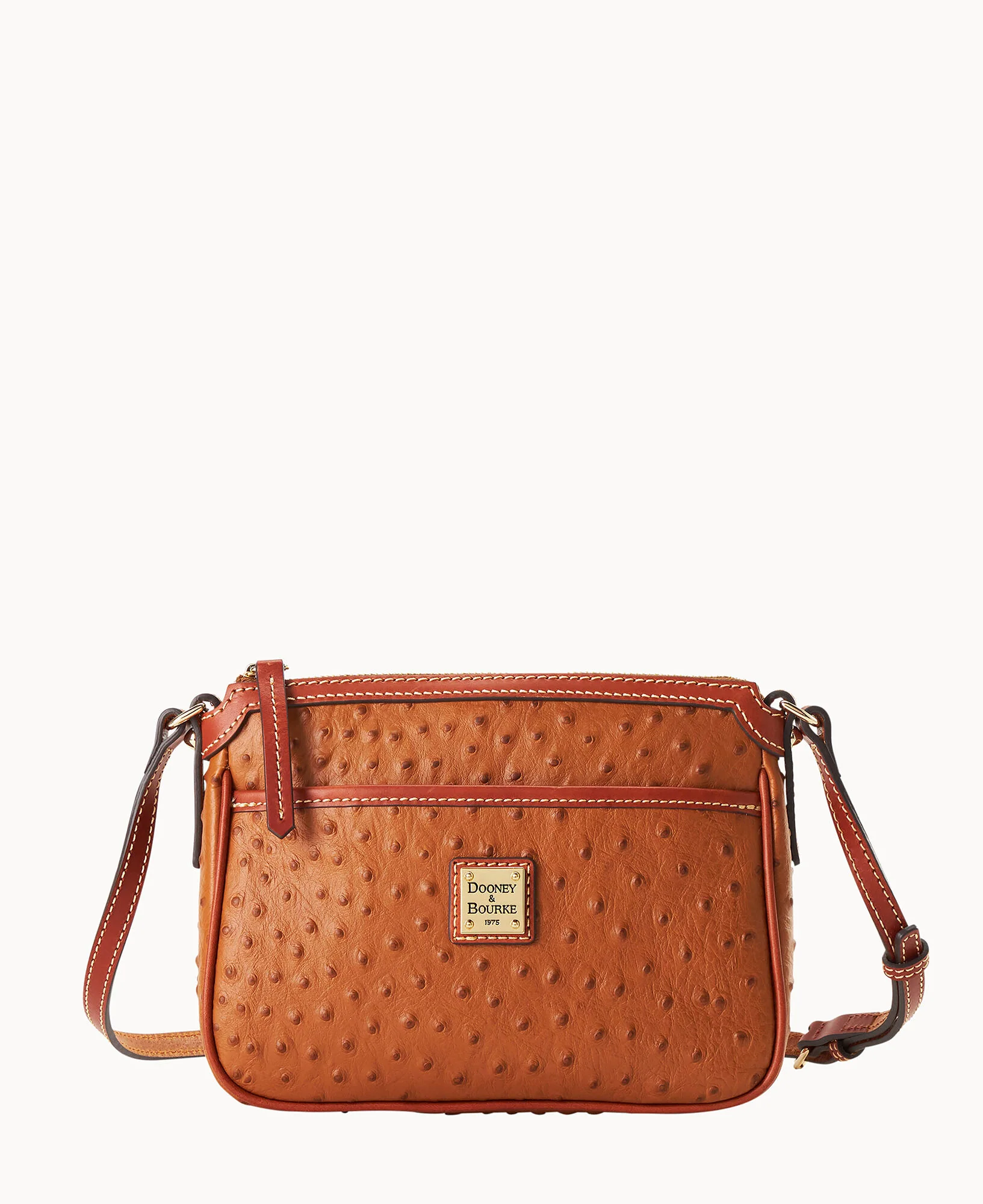 Ostrich East West Pocket Crossbody - Image 5