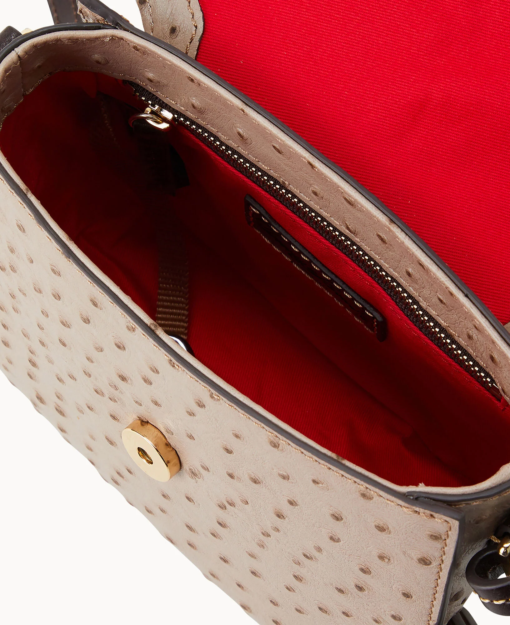 Ostrich Flap Crossbody - Image 3