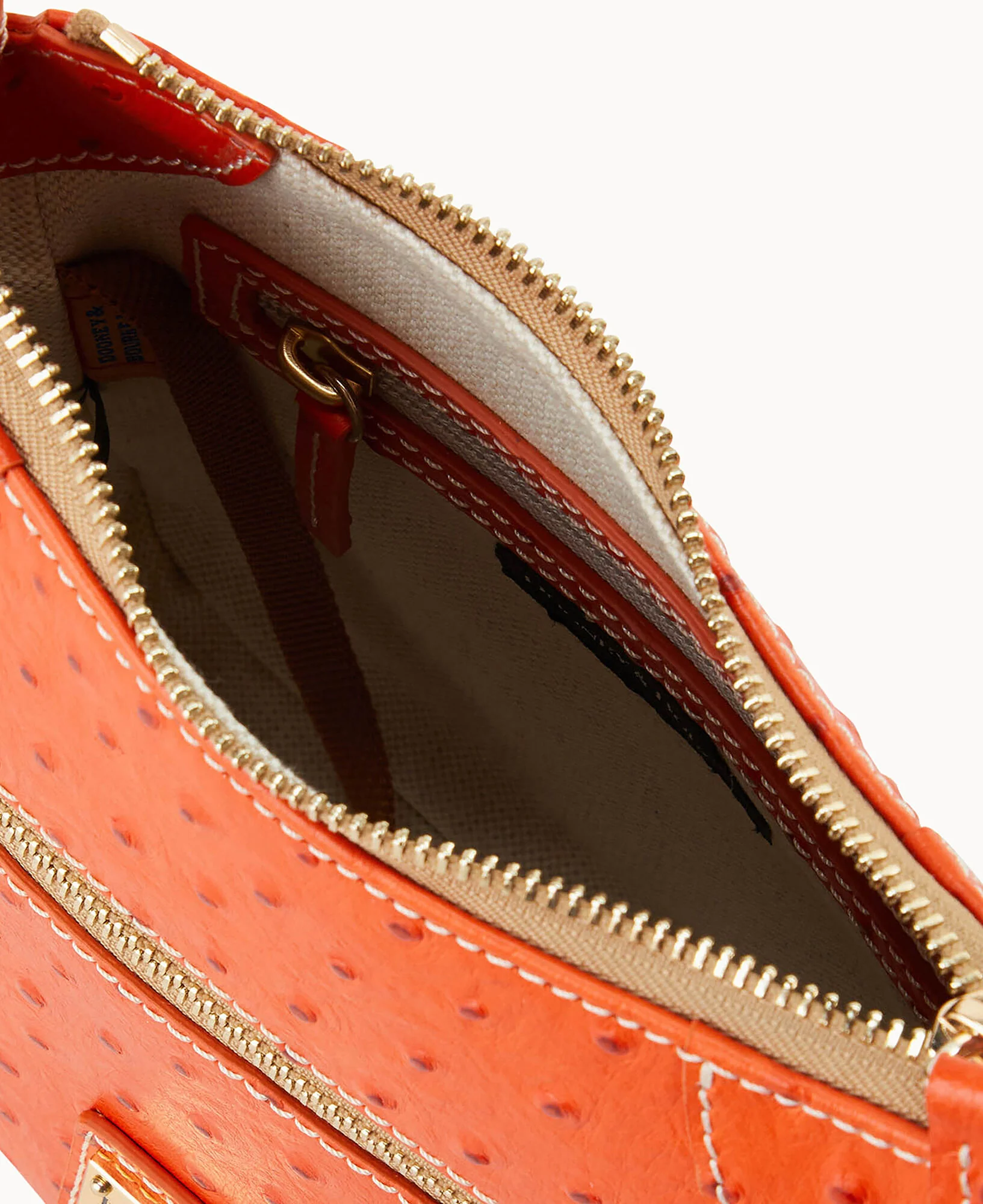 Ostrich Front Zip Crossbody - Image 10