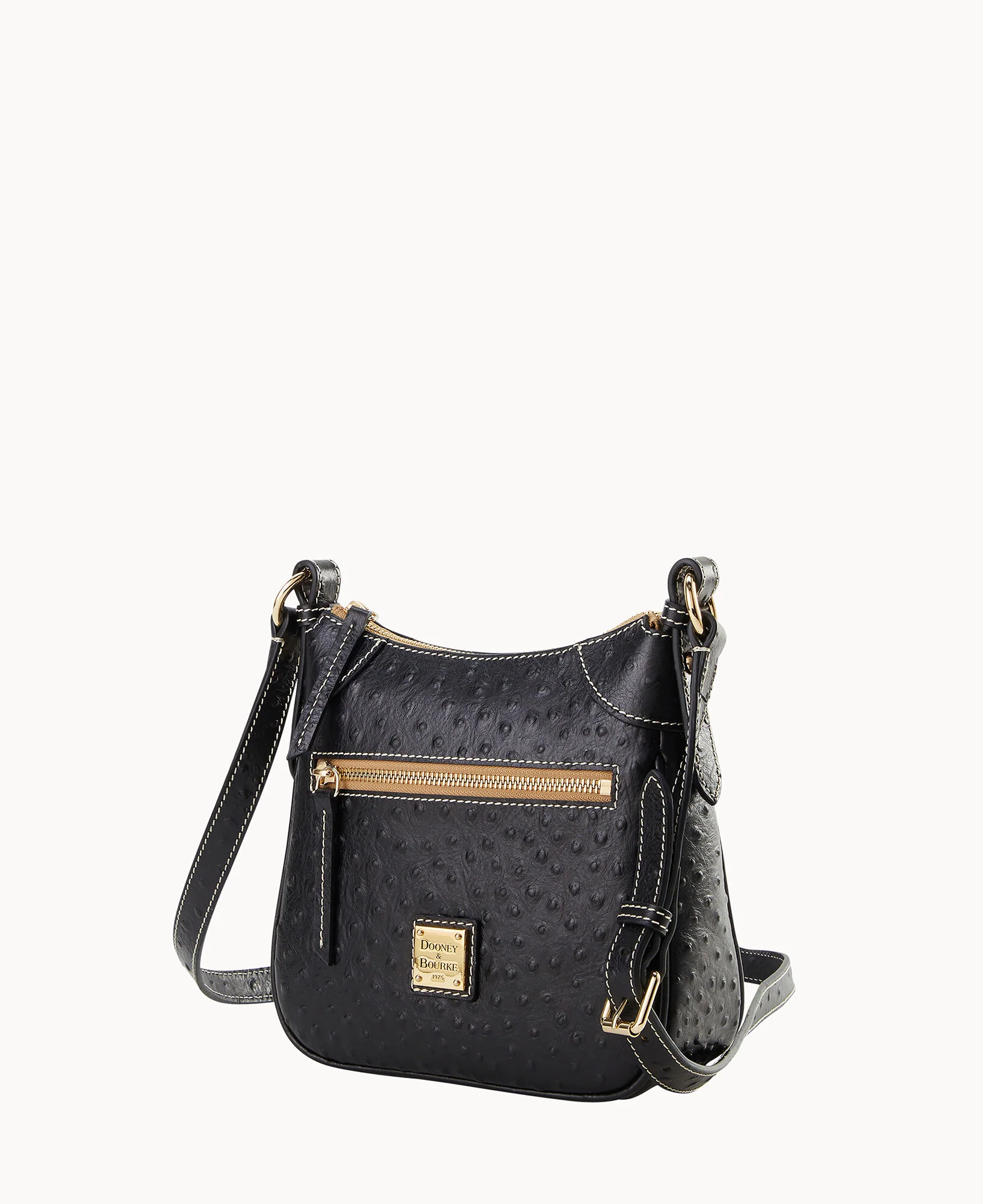 Ostrich Front Zip Crossbody - Image 13