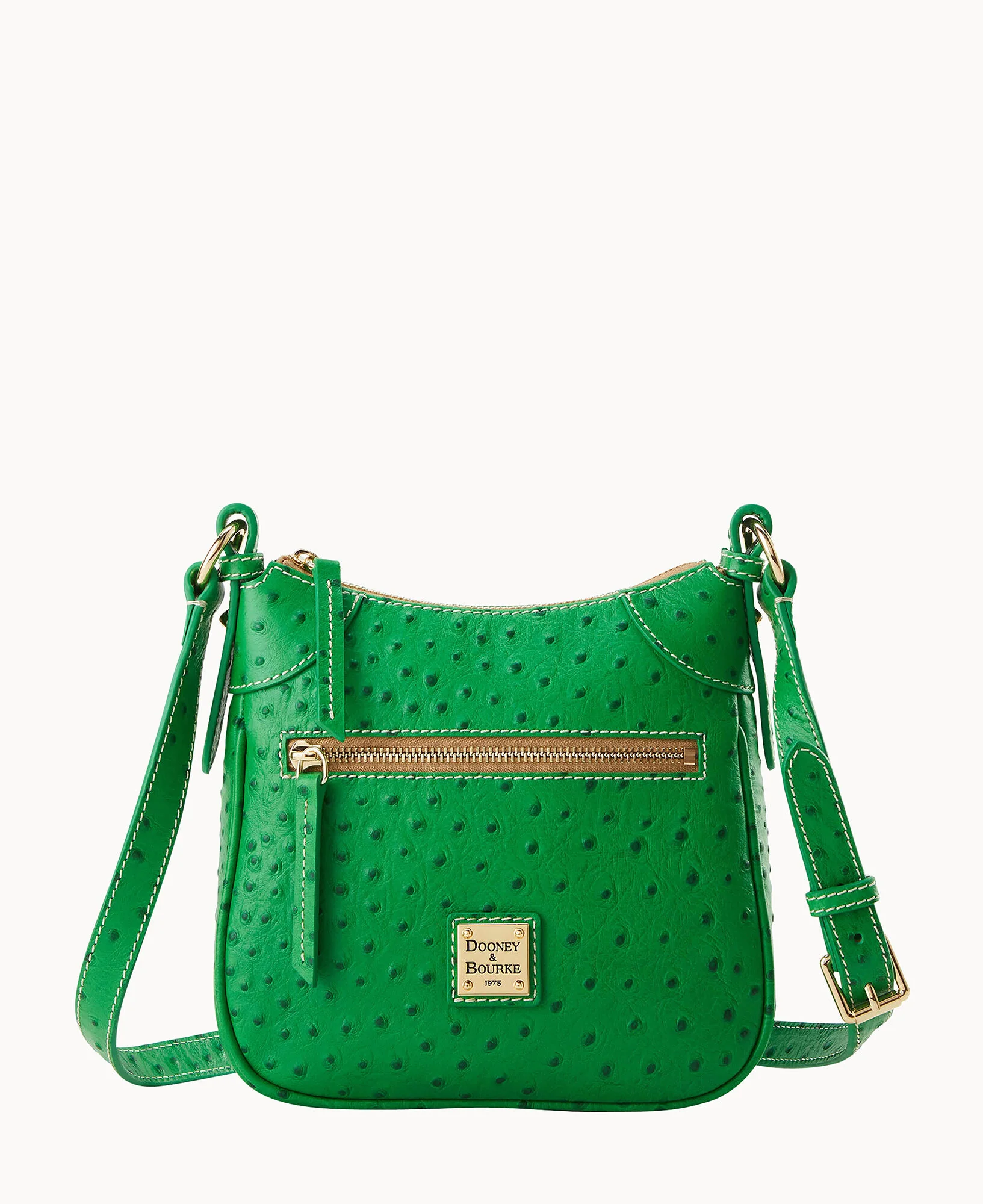 Ostrich Front Zip Crossbody - Image 15