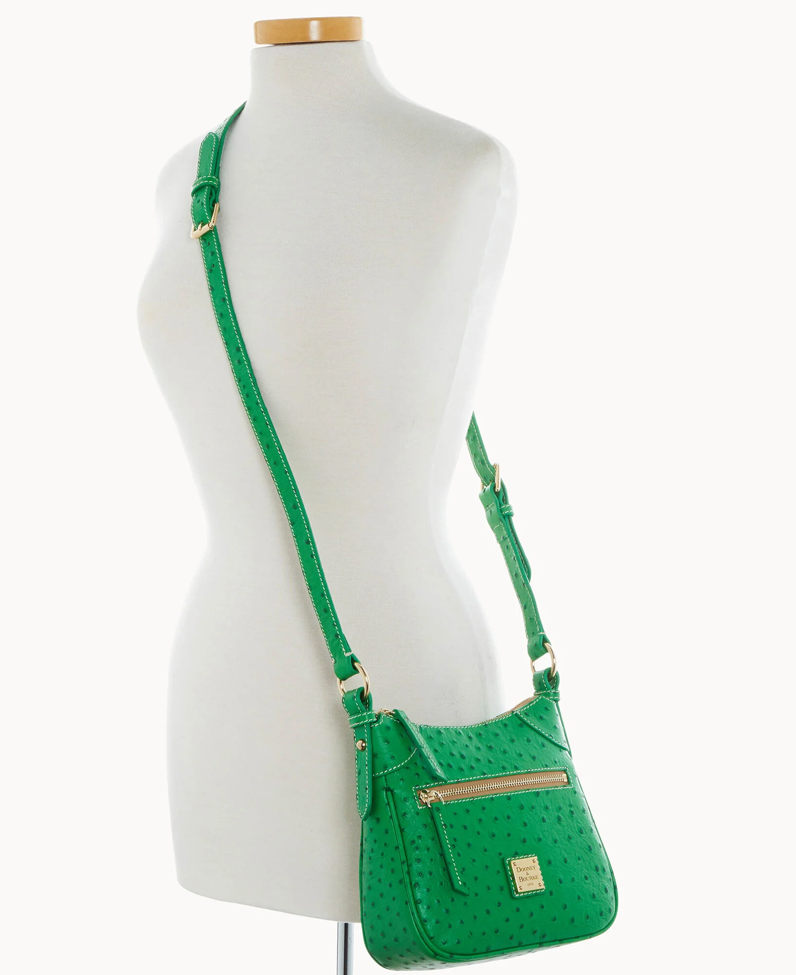 Ostrich Front Zip Crossbody - Image 18