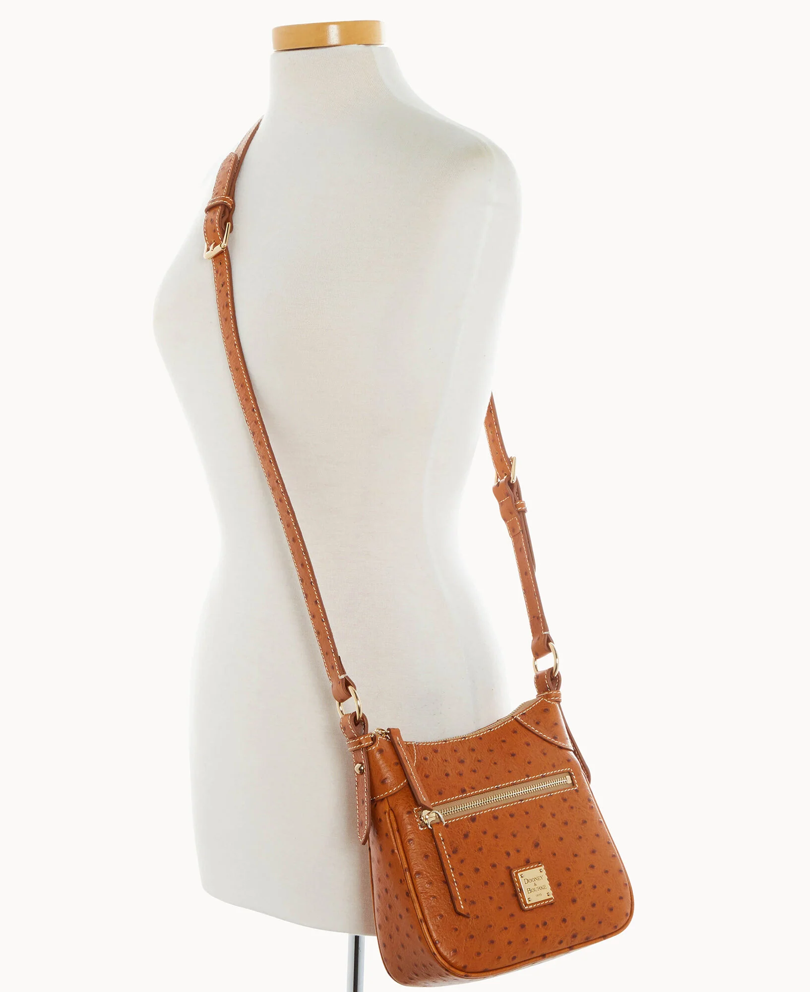 Ostrich Front Zip Crossbody - Image 22