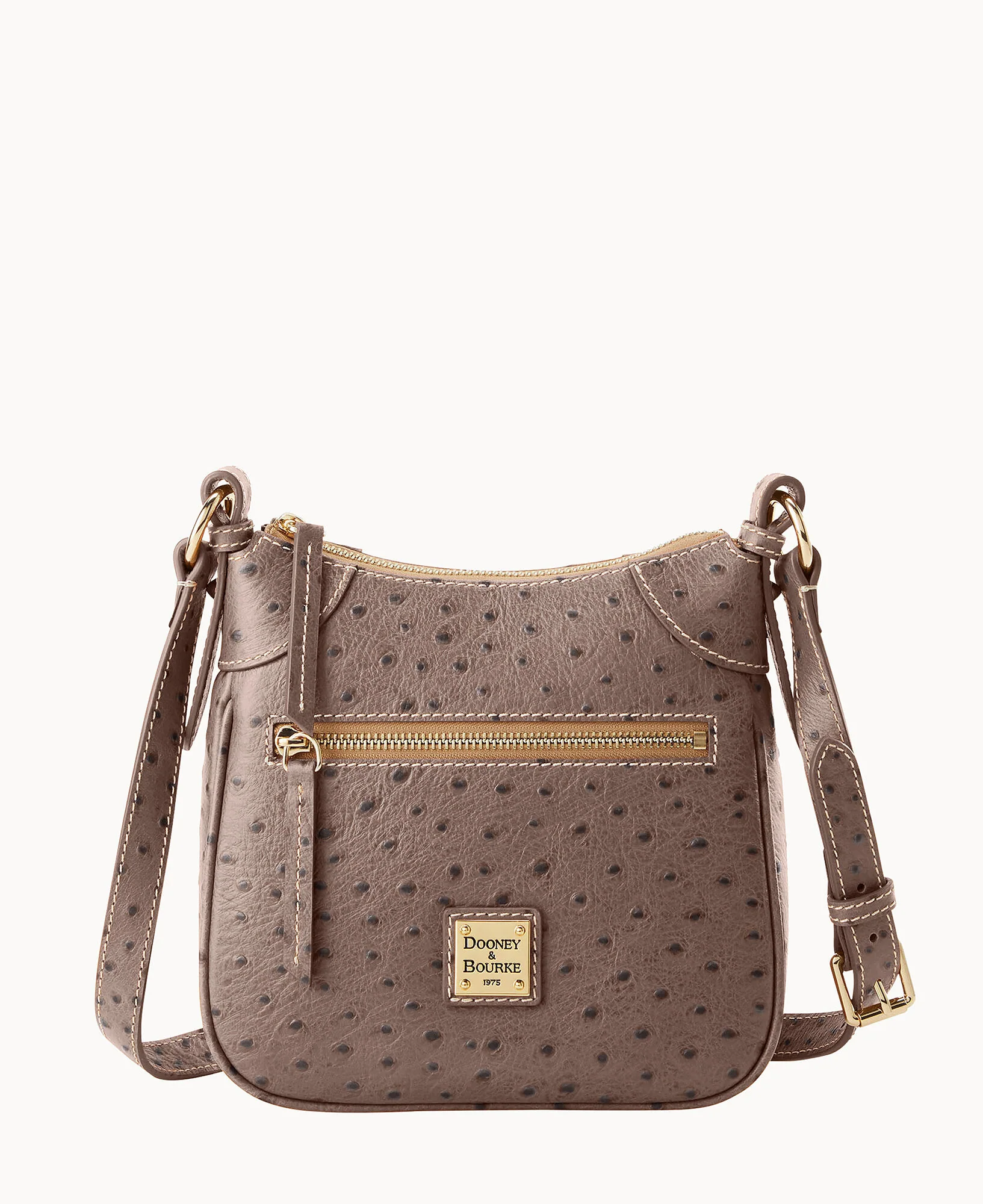 Ostrich Front Zip Crossbody - Image 23