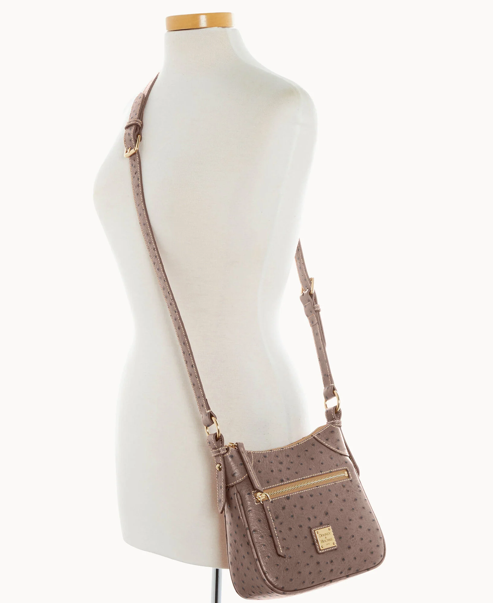 Ostrich Front Zip Crossbody - Image 26