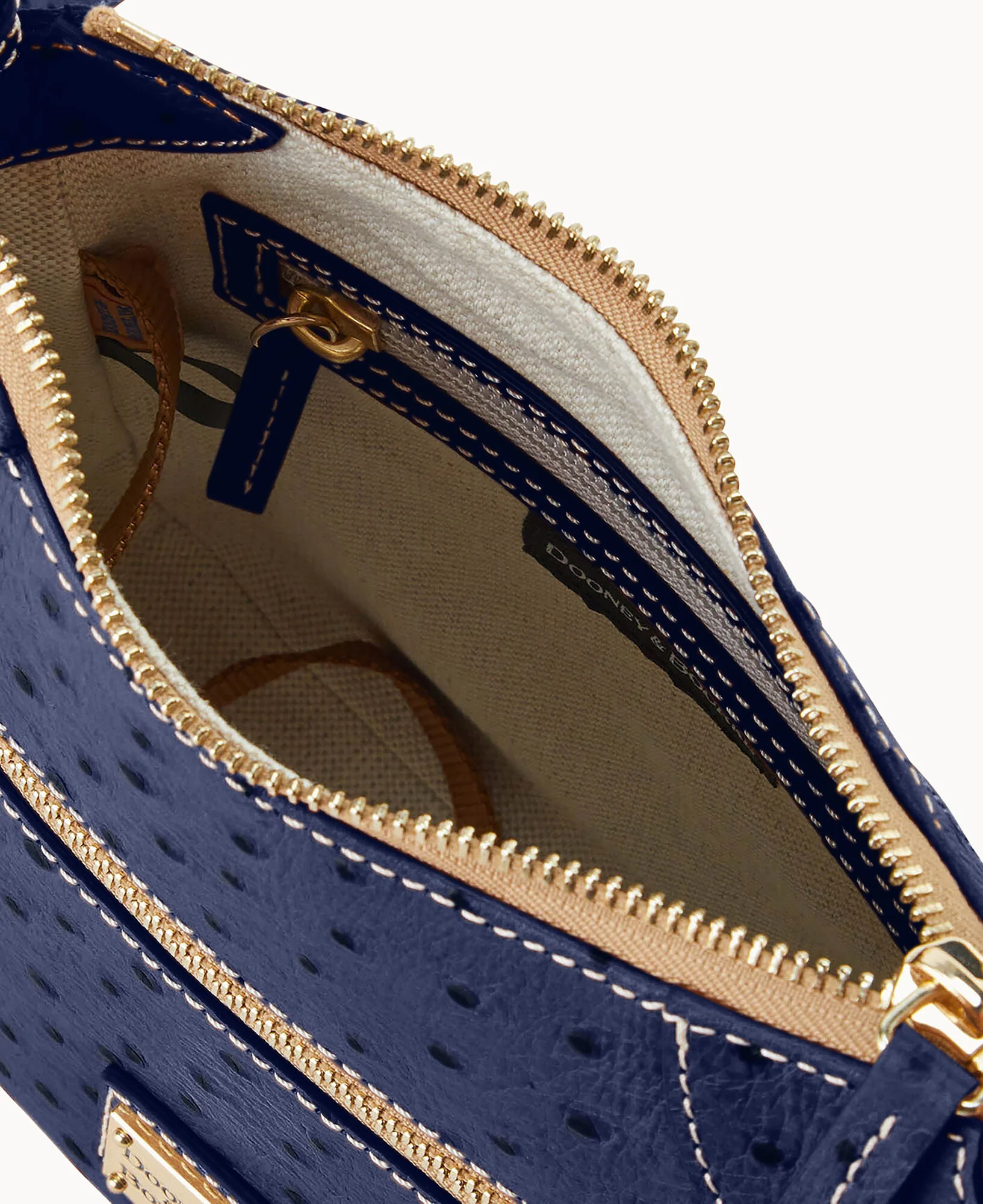 Ostrich Front Zip Crossbody - Image 29