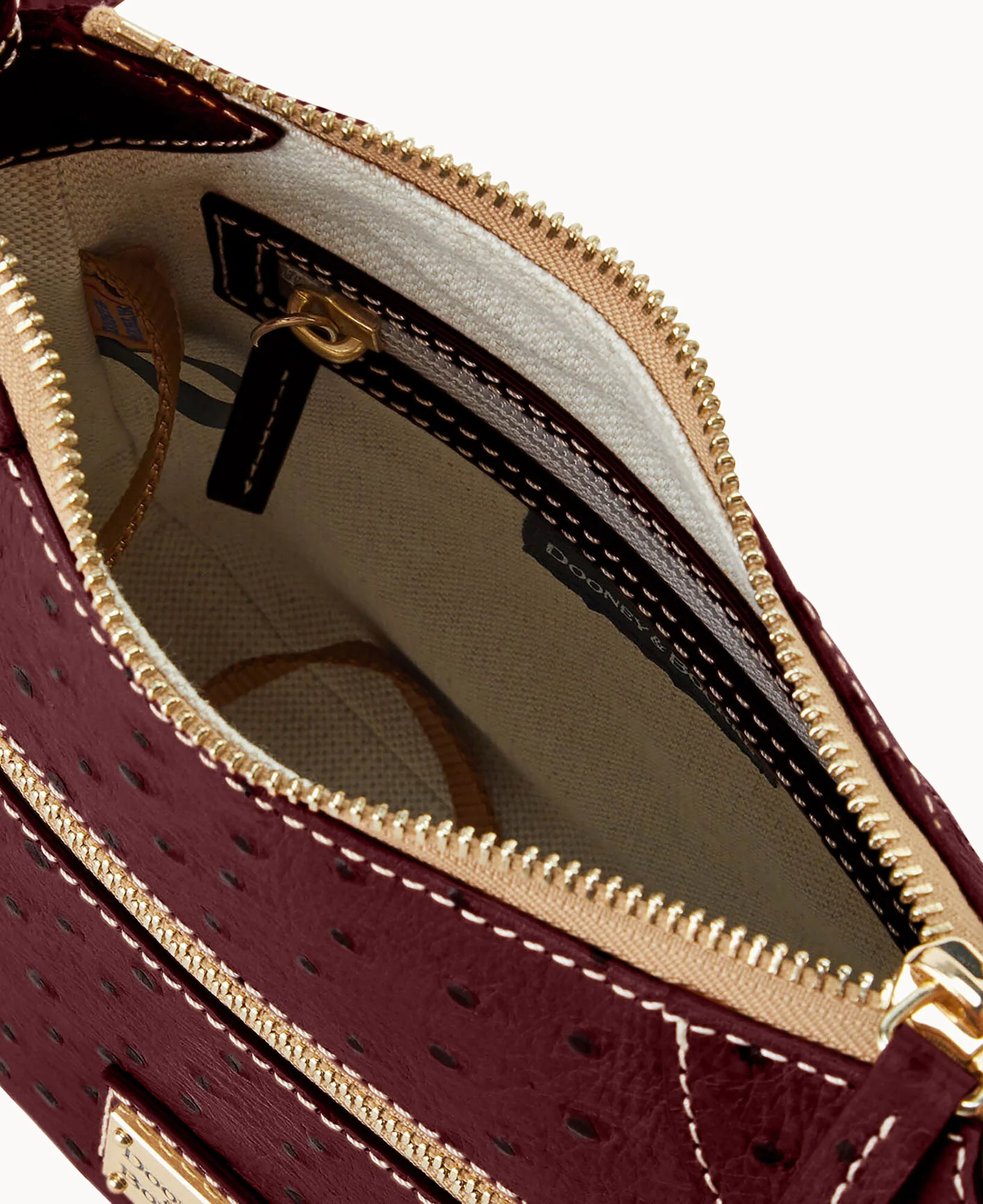 Ostrich Front Zip Crossbody - Image 33