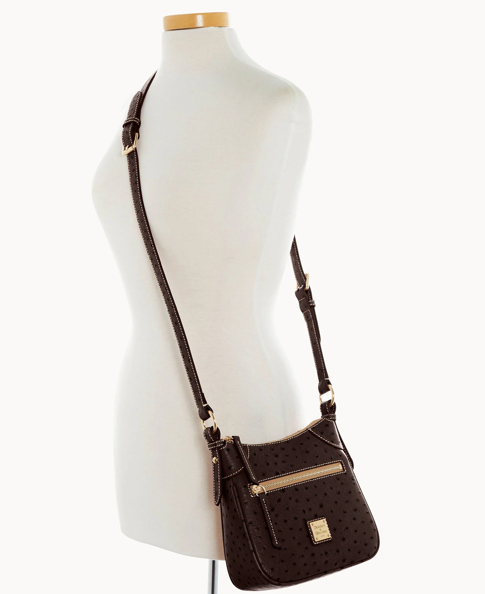 Ostrich Front Zip Crossbody - Image 38