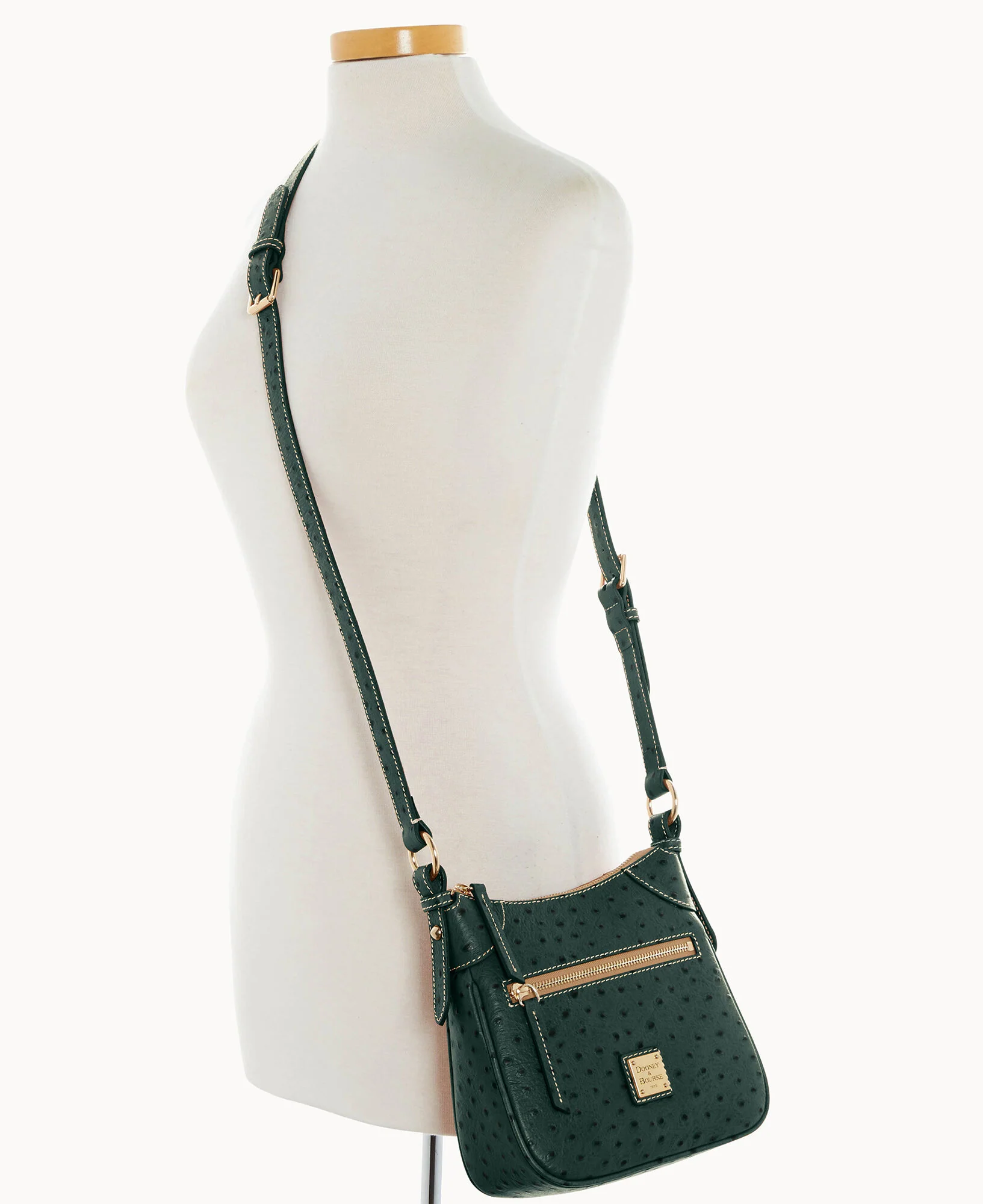 Ostrich Front Zip Crossbody - Image 42