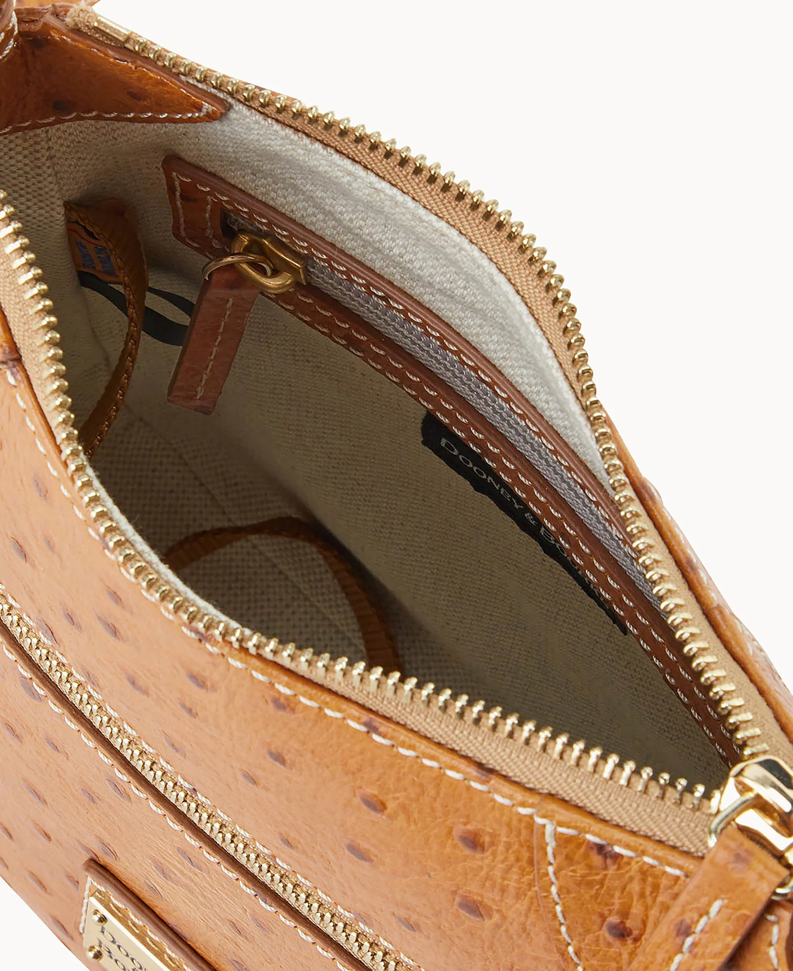 Ostrich Front Zip Crossbody - Image 45