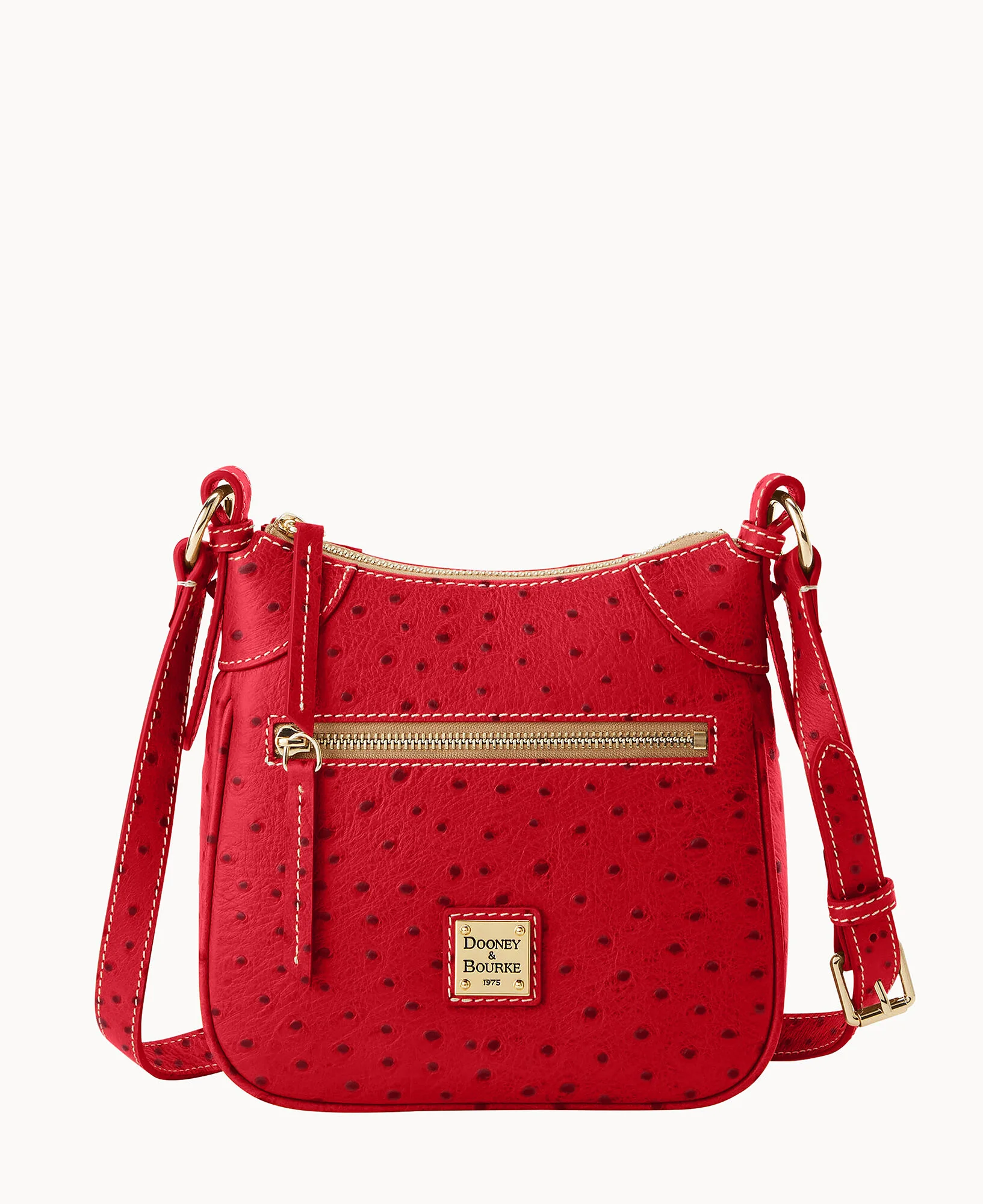 Ostrich Front Zip Crossbody - Image 47