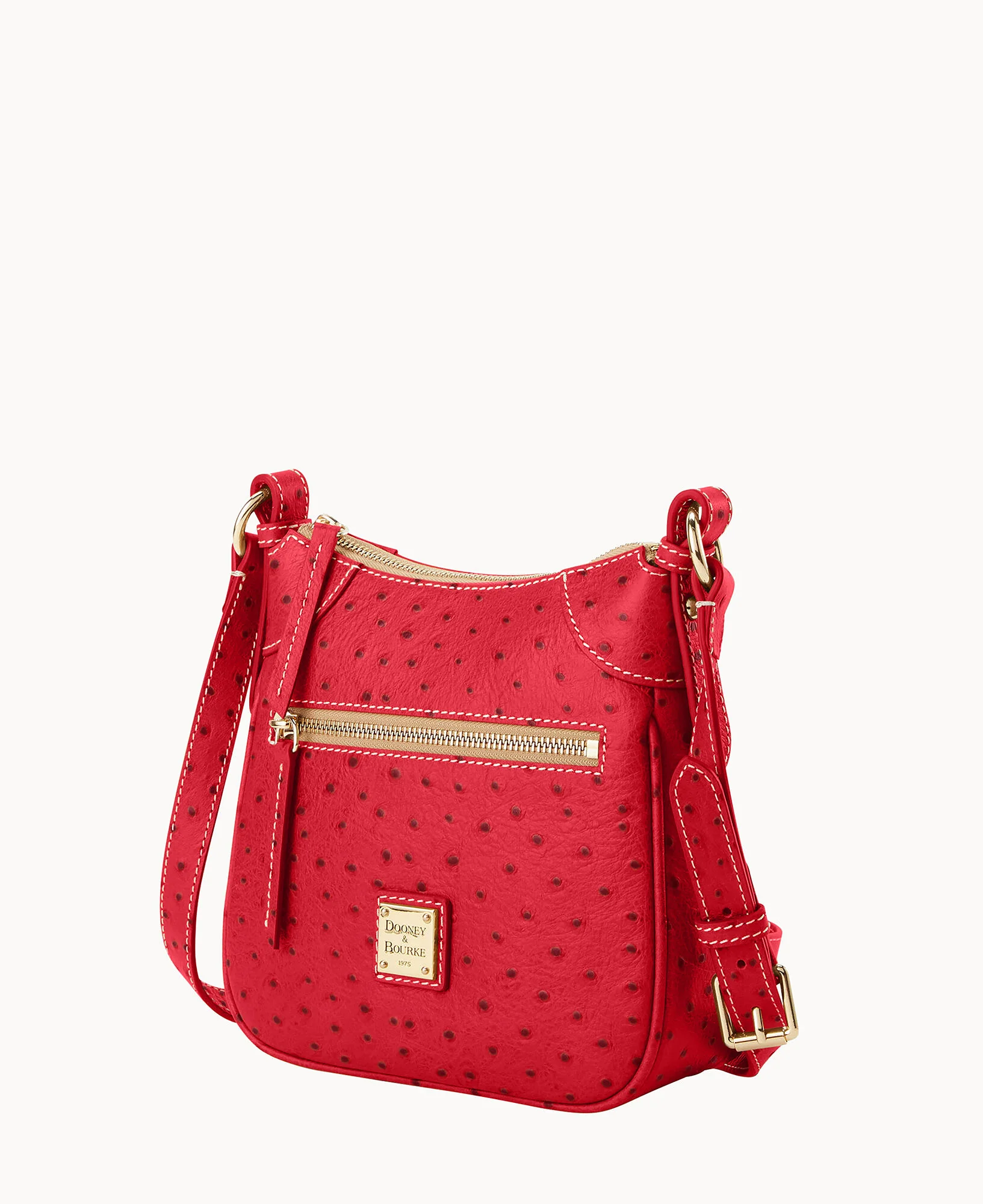 Ostrich Front Zip Crossbody - Image 48