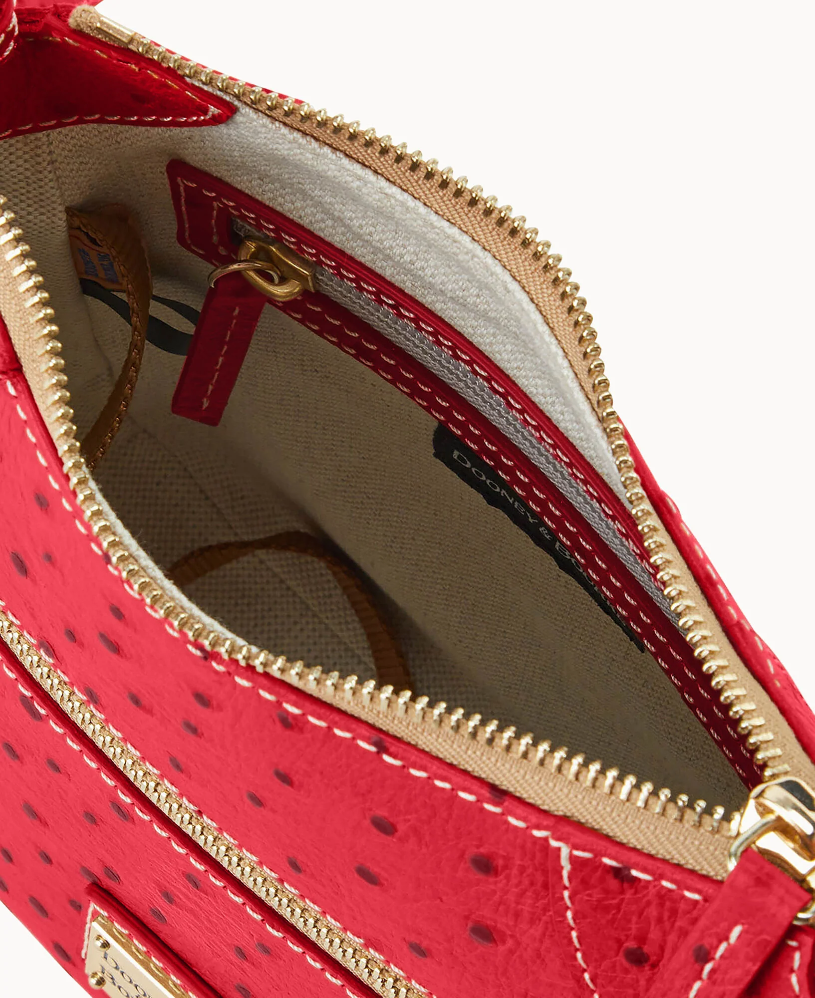 Ostrich Front Zip Crossbody - Image 49