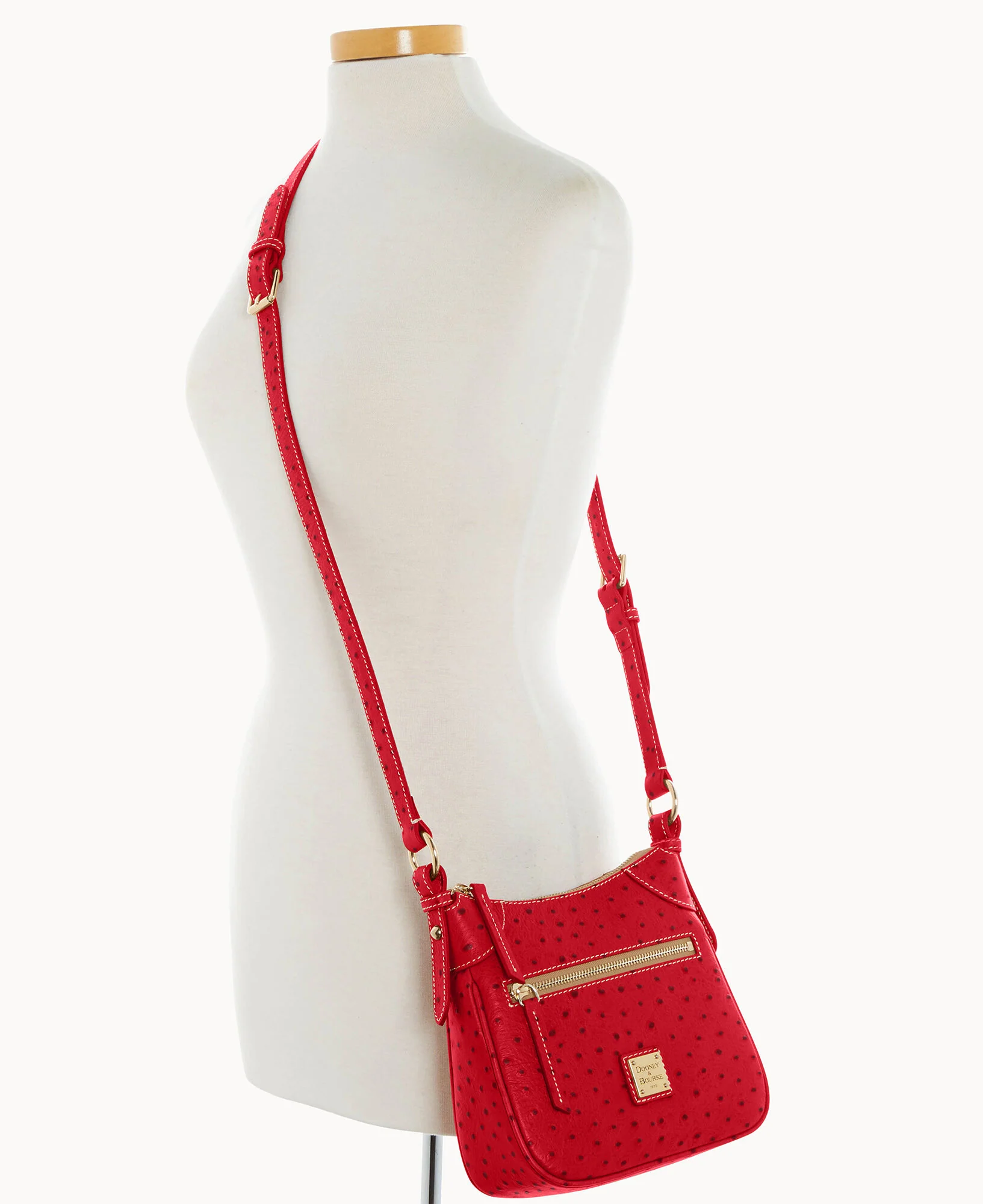 Ostrich Front Zip Crossbody - Image 50