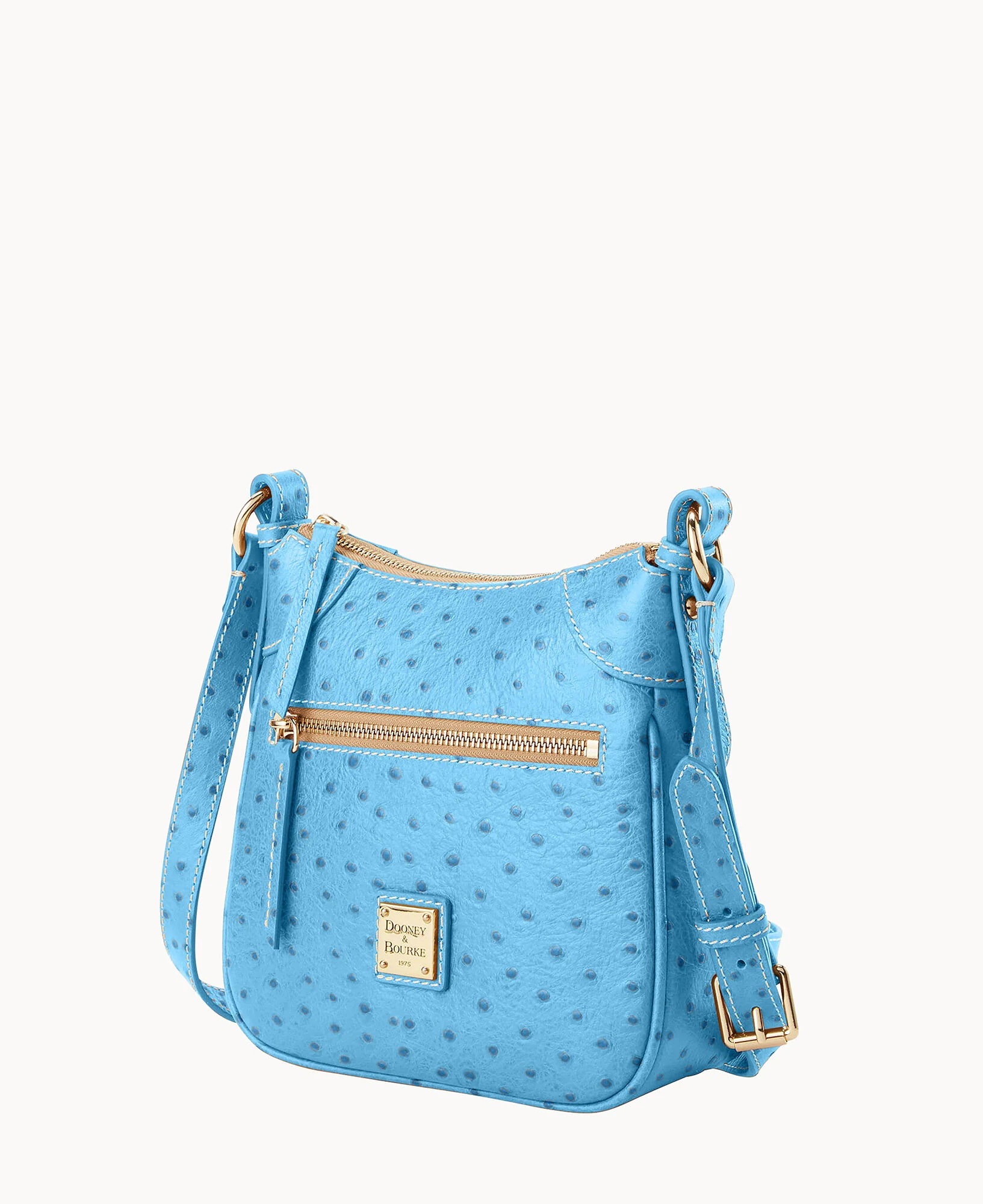 Ostrich Front Zip Crossbody - Image 51