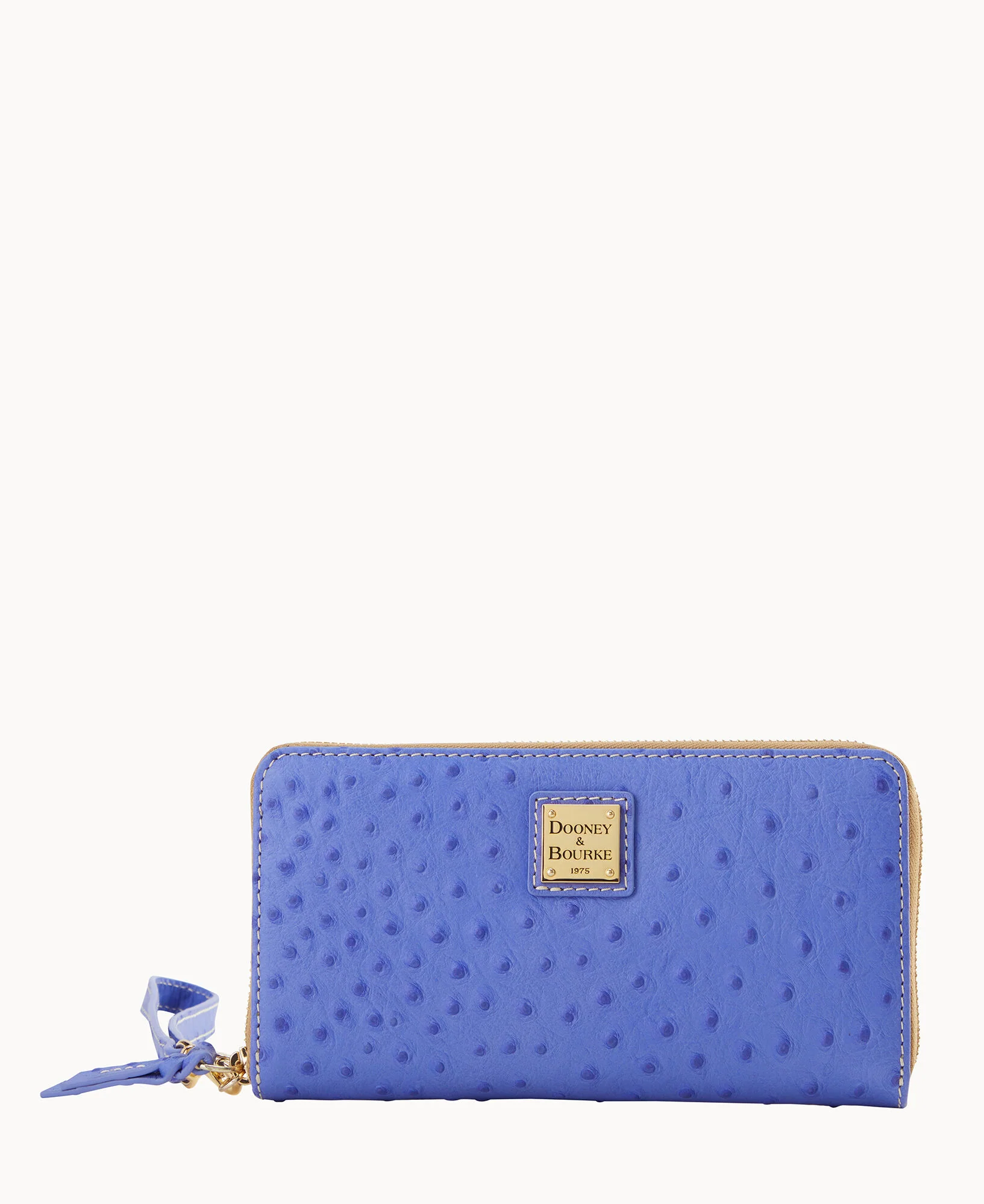 Ostrich Large Zip Around Wristlet - Image 16