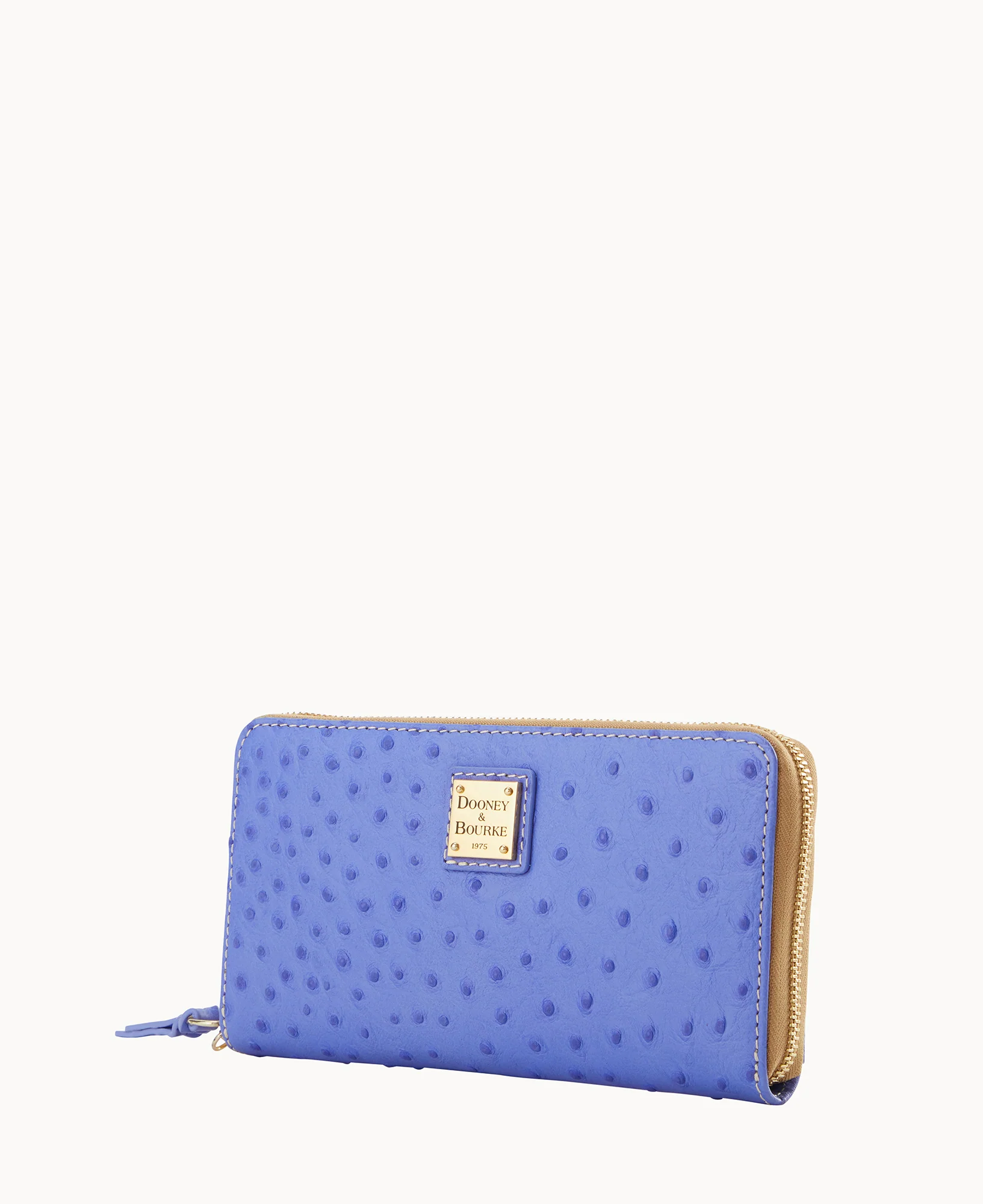 Ostrich Large Zip Around Wristlet - Image 17