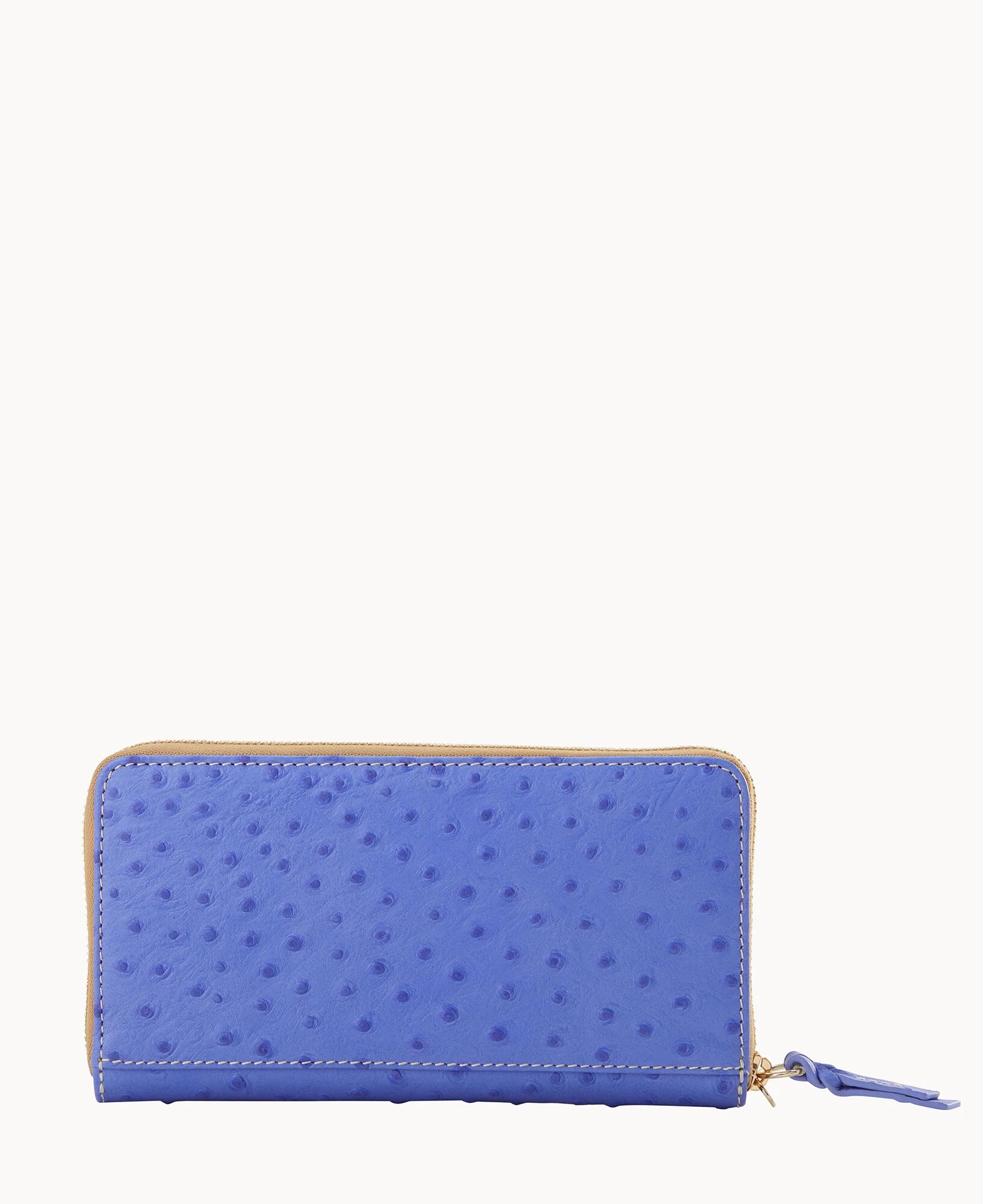 Ostrich Large Zip Around Wristlet - Image 19