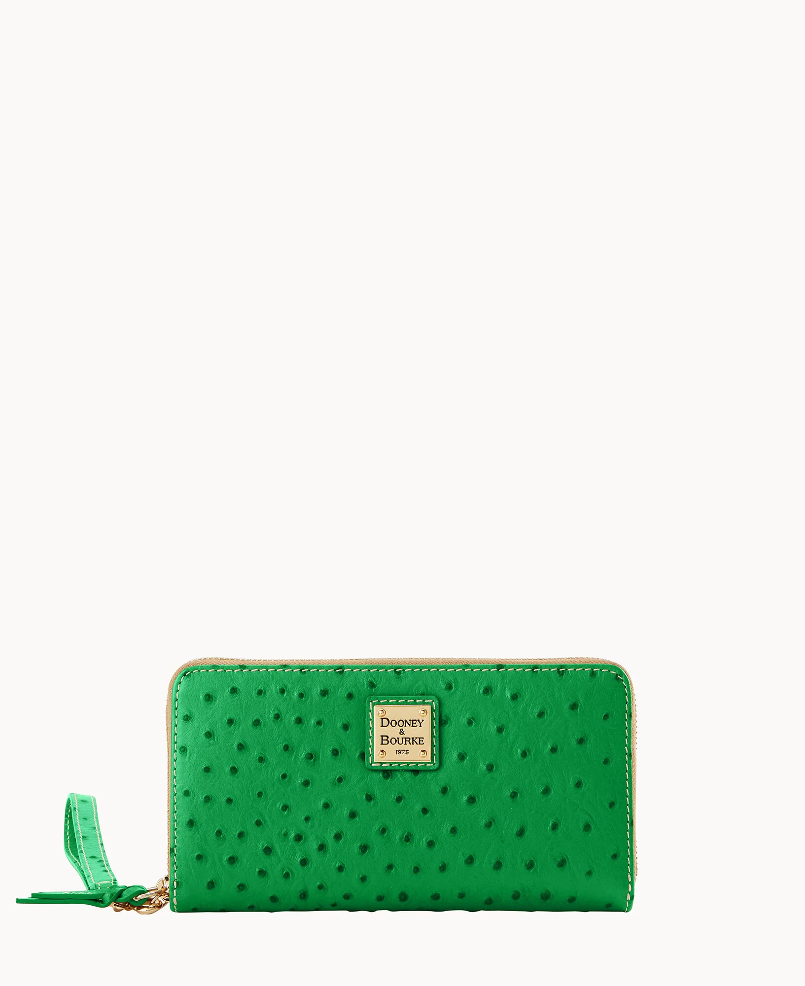 Ostrich Large Zip Around Wristlet - Image 20