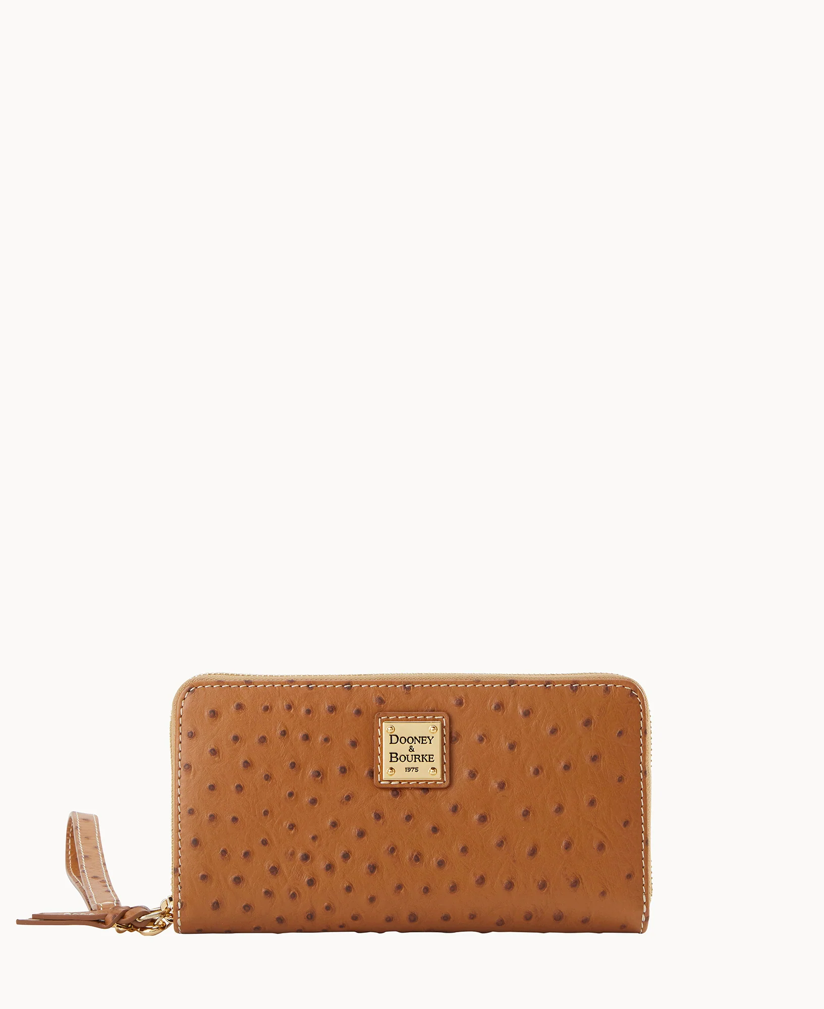 Ostrich Large Zip Around Wristlet - Image 23