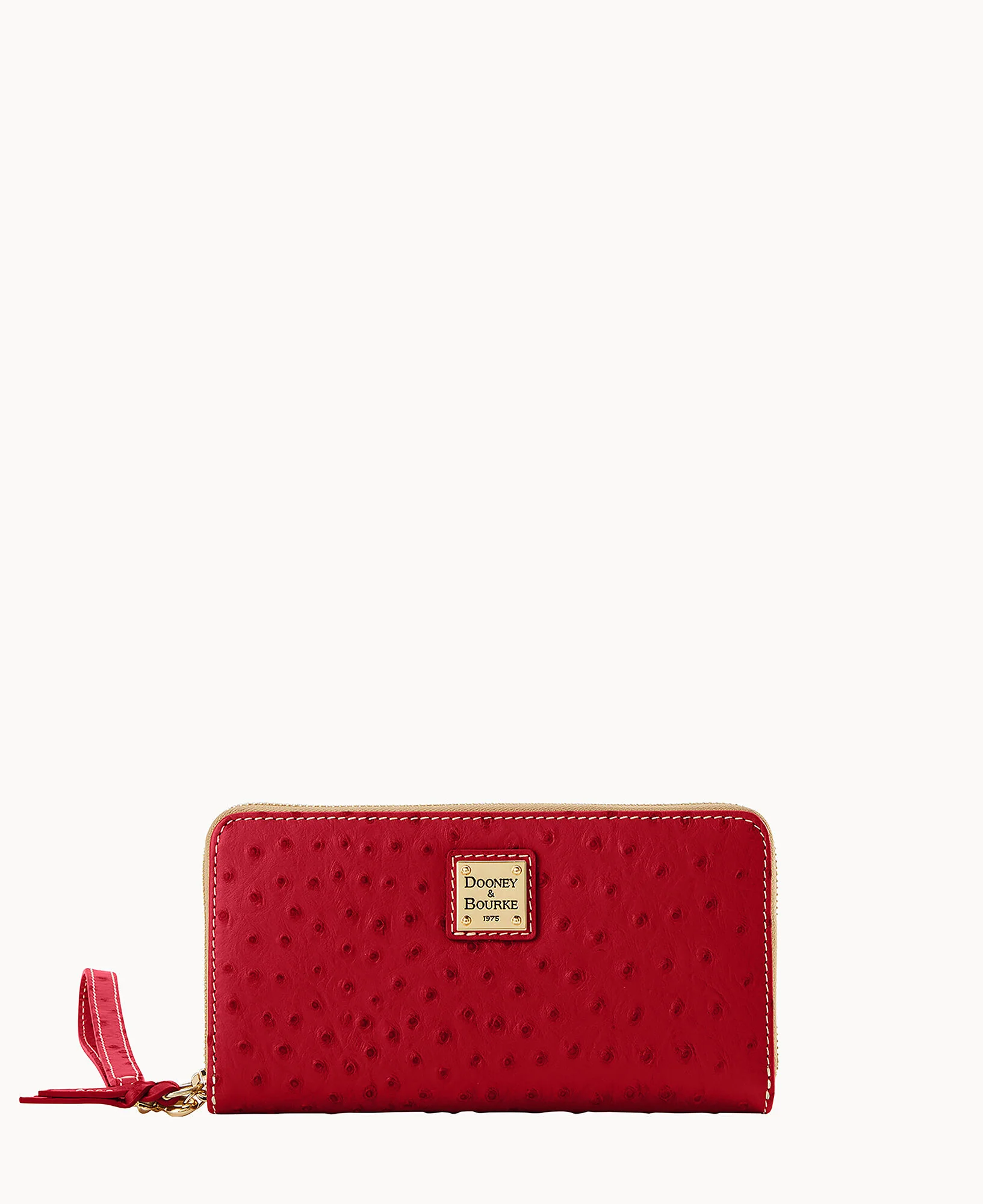 Ostrich Large Zip Around Wristlet - Image 26
