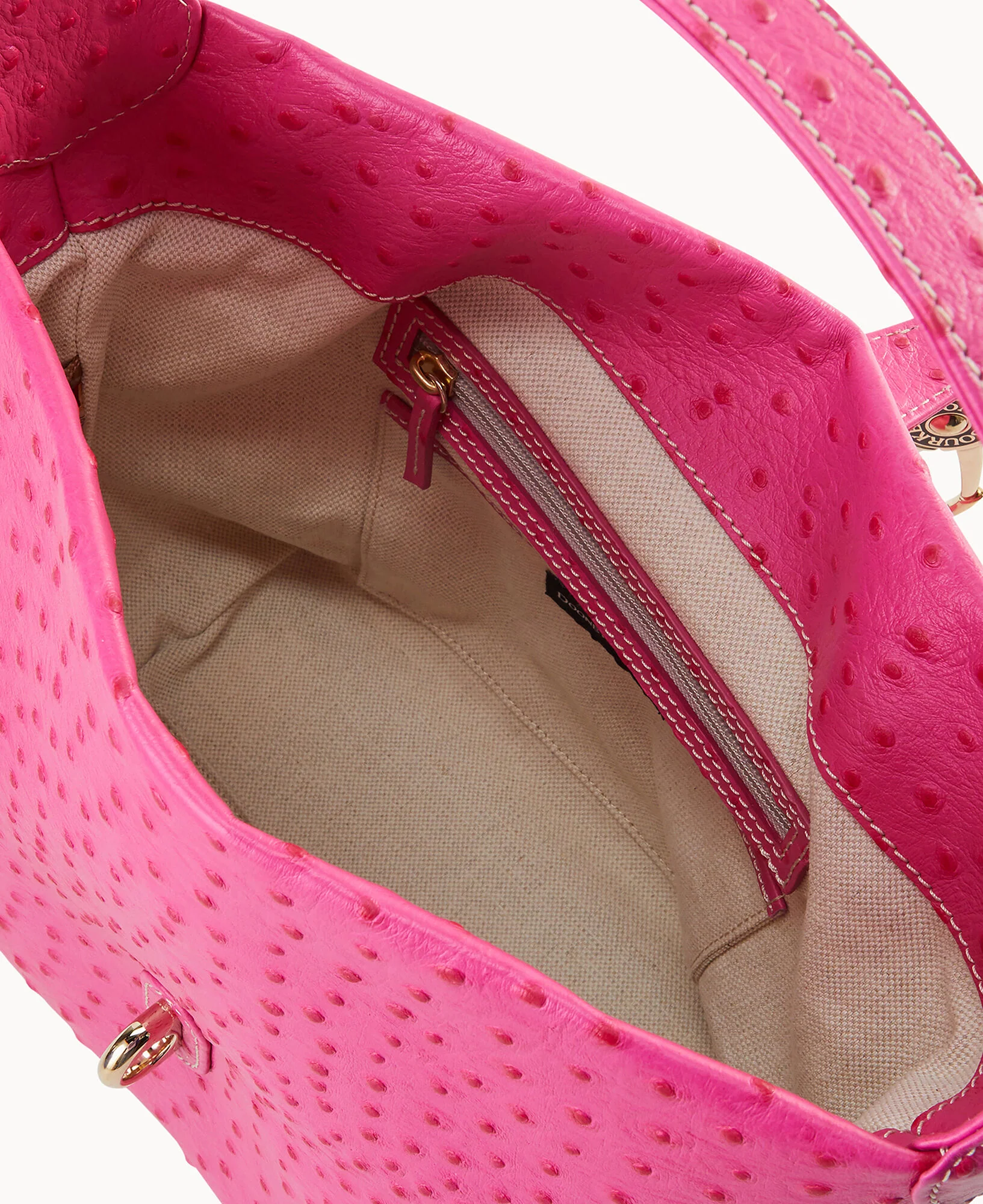 Ostrich Logo Lock Hobo - Image 12