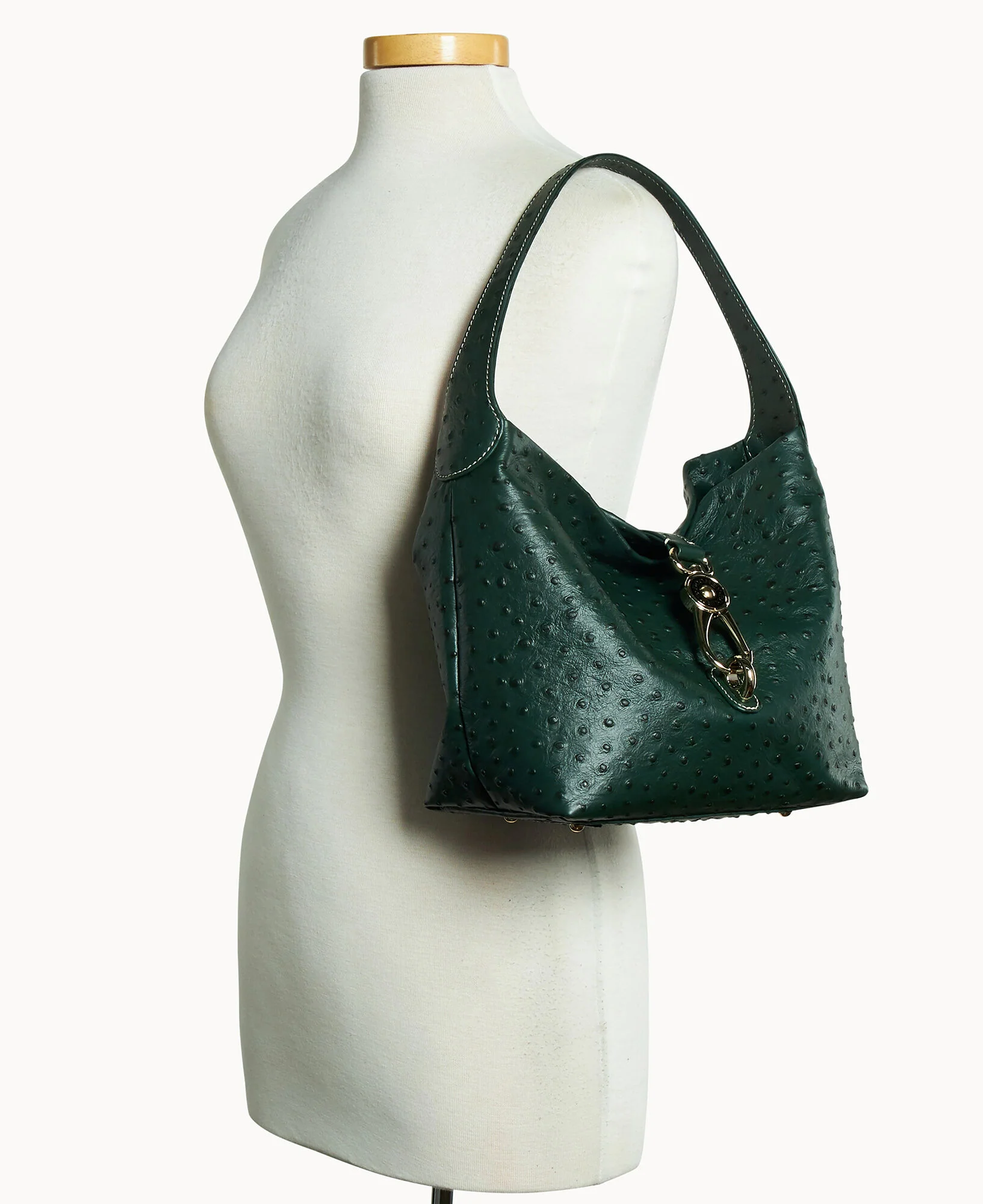 Ostrich Logo Lock Hobo - Image 30