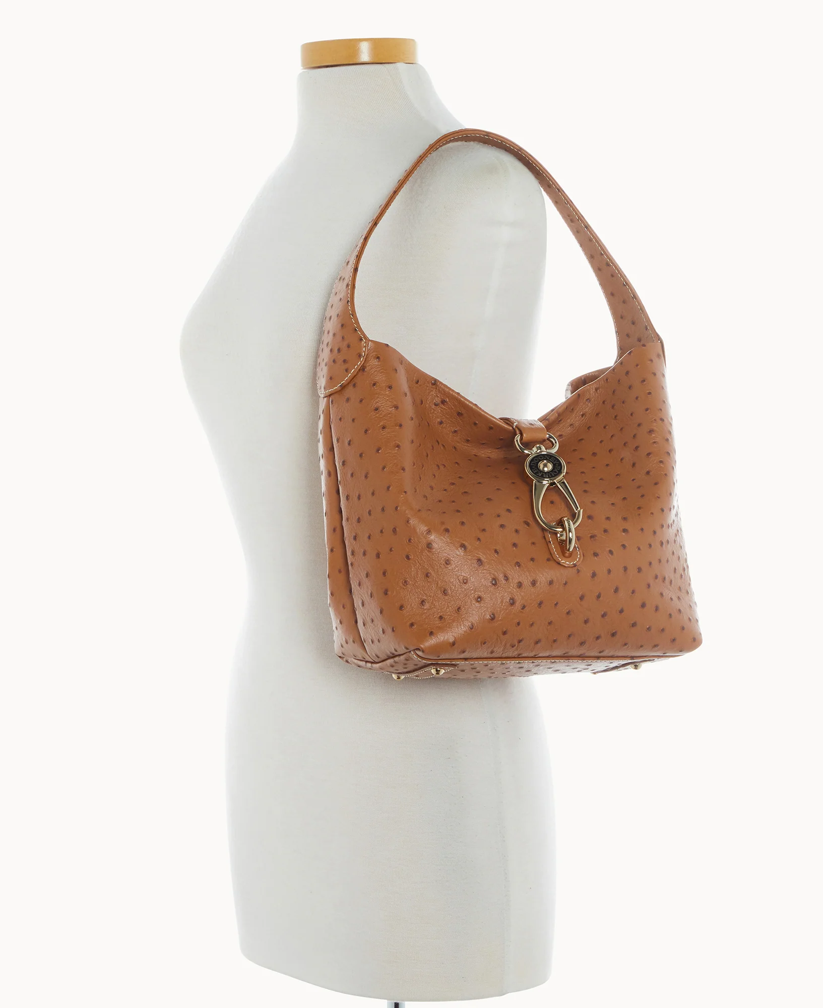 Ostrich Logo Lock Hobo - Image 34