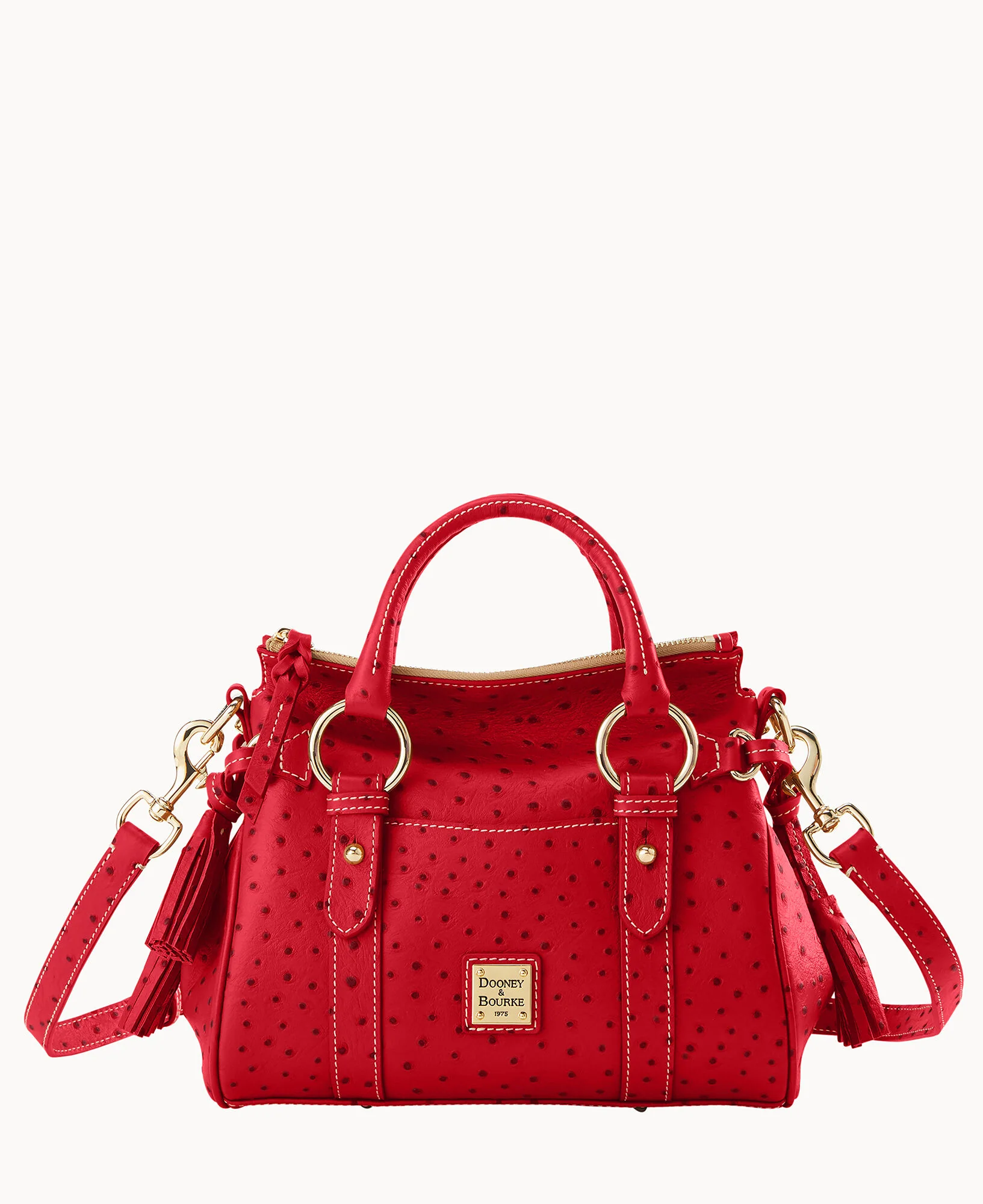 Ostrich Satchel With Pocket - Image 28