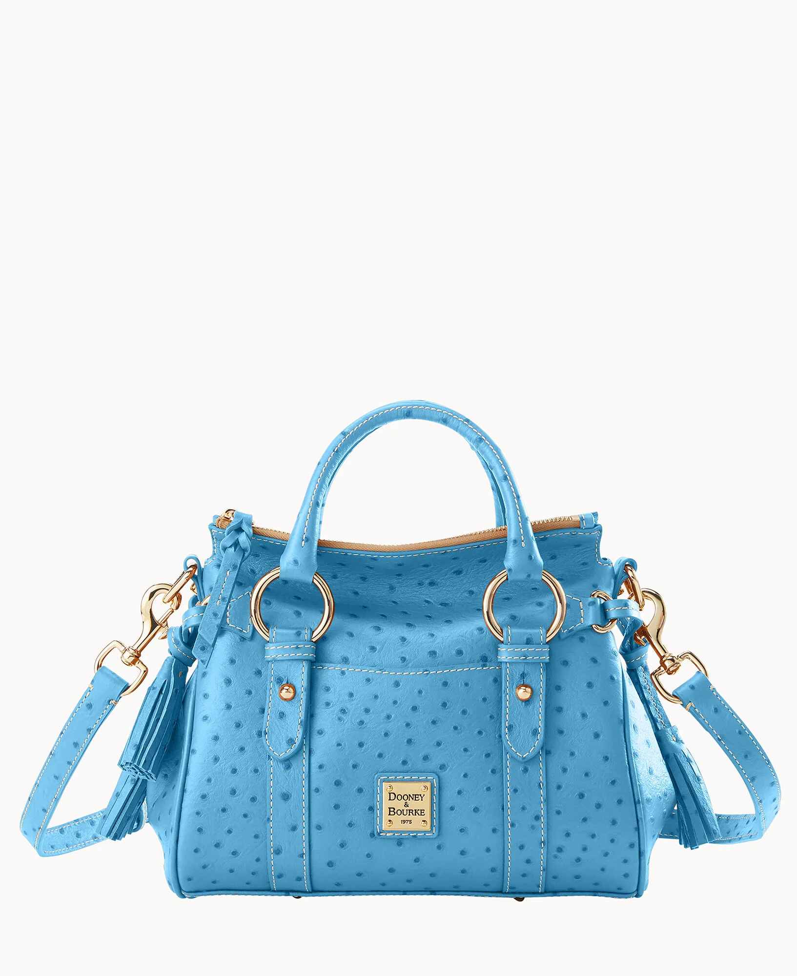Ostrich Satchel With Pocket - Image 33