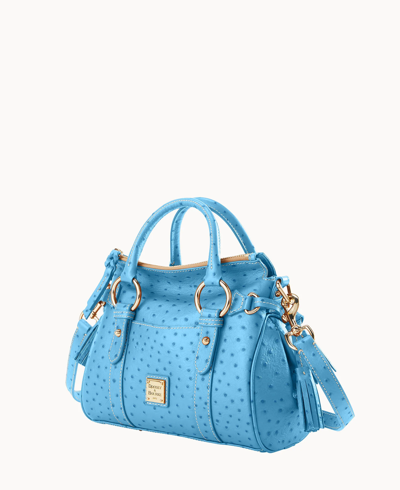 Ostrich Satchel With Pocket - Image 34