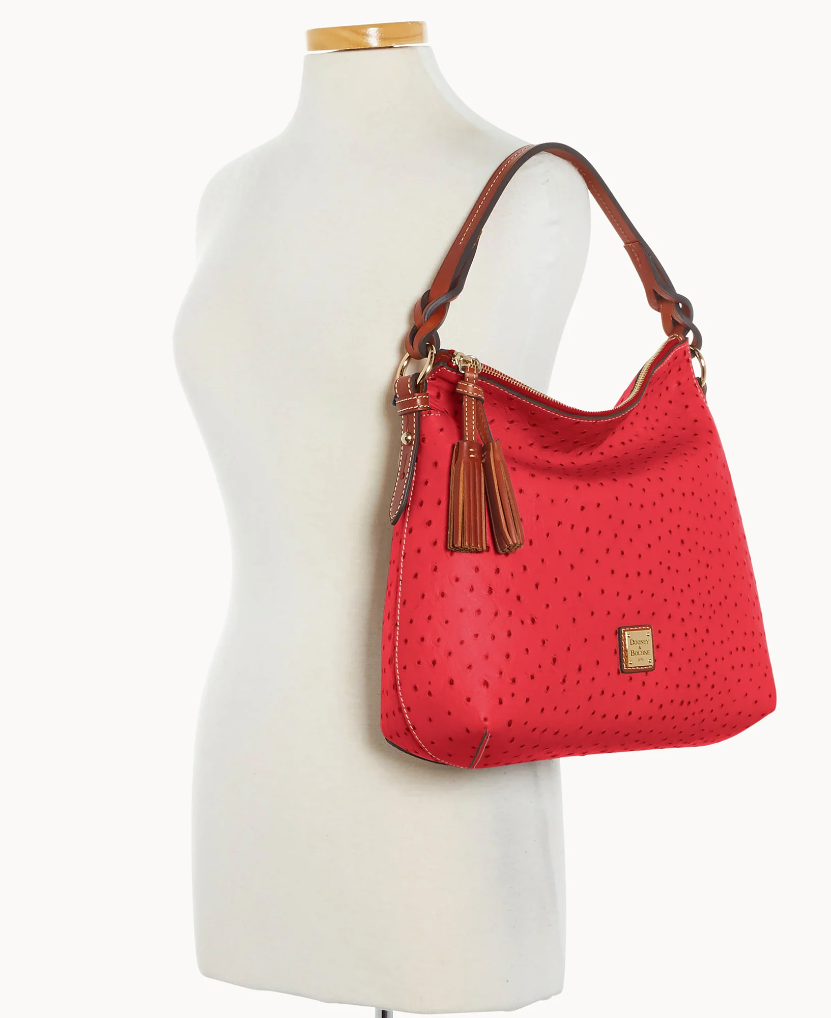 Ostrich Twist Strap Hobo - Image 100