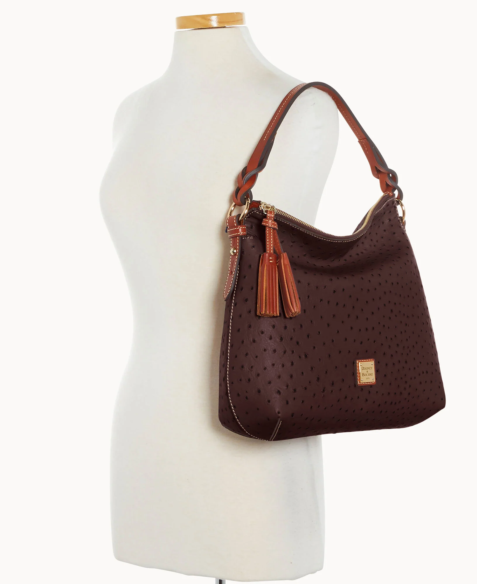 Ostrich Twist Strap Hobo - Image 16