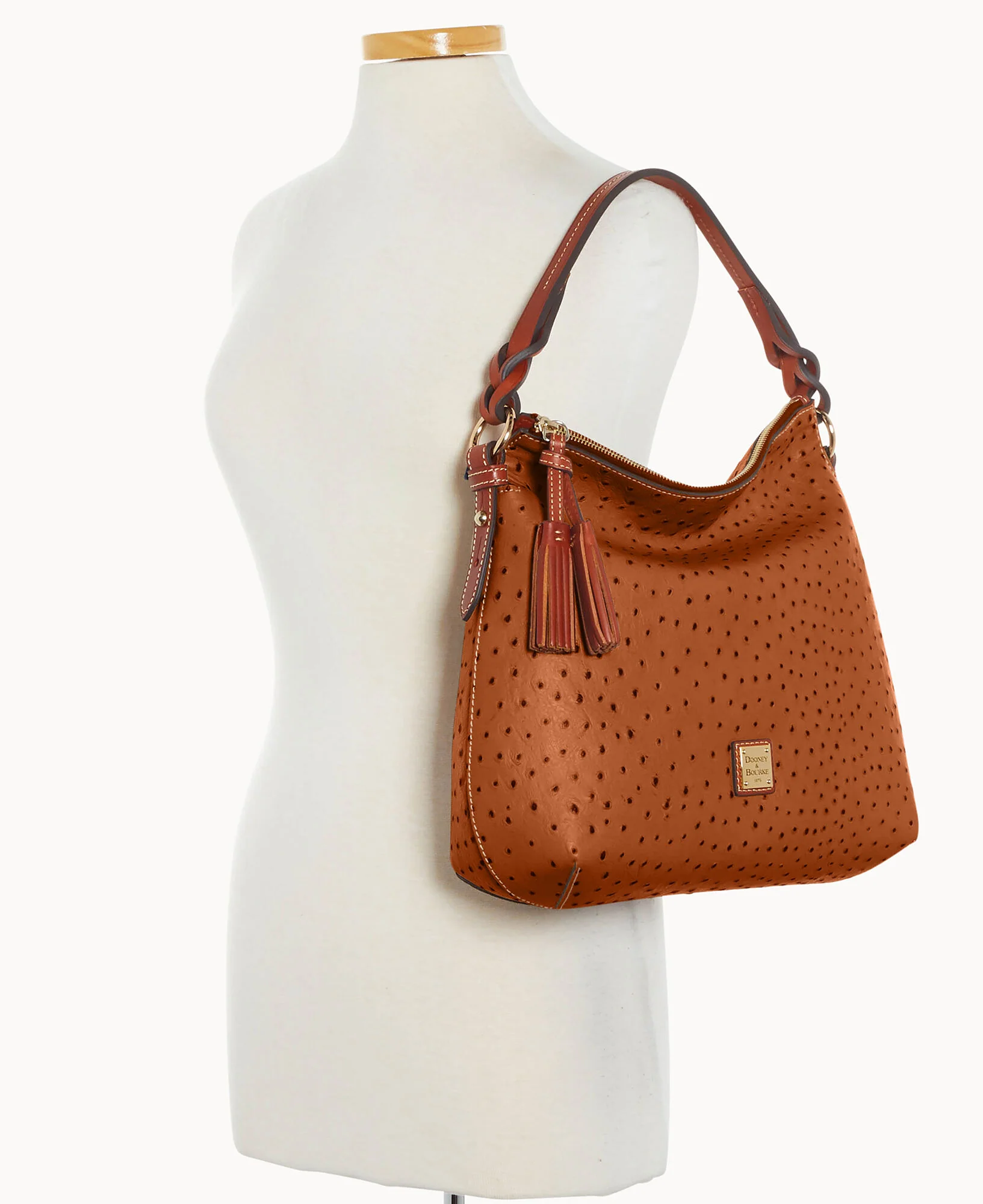 Ostrich Twist Strap Hobo - Image 48