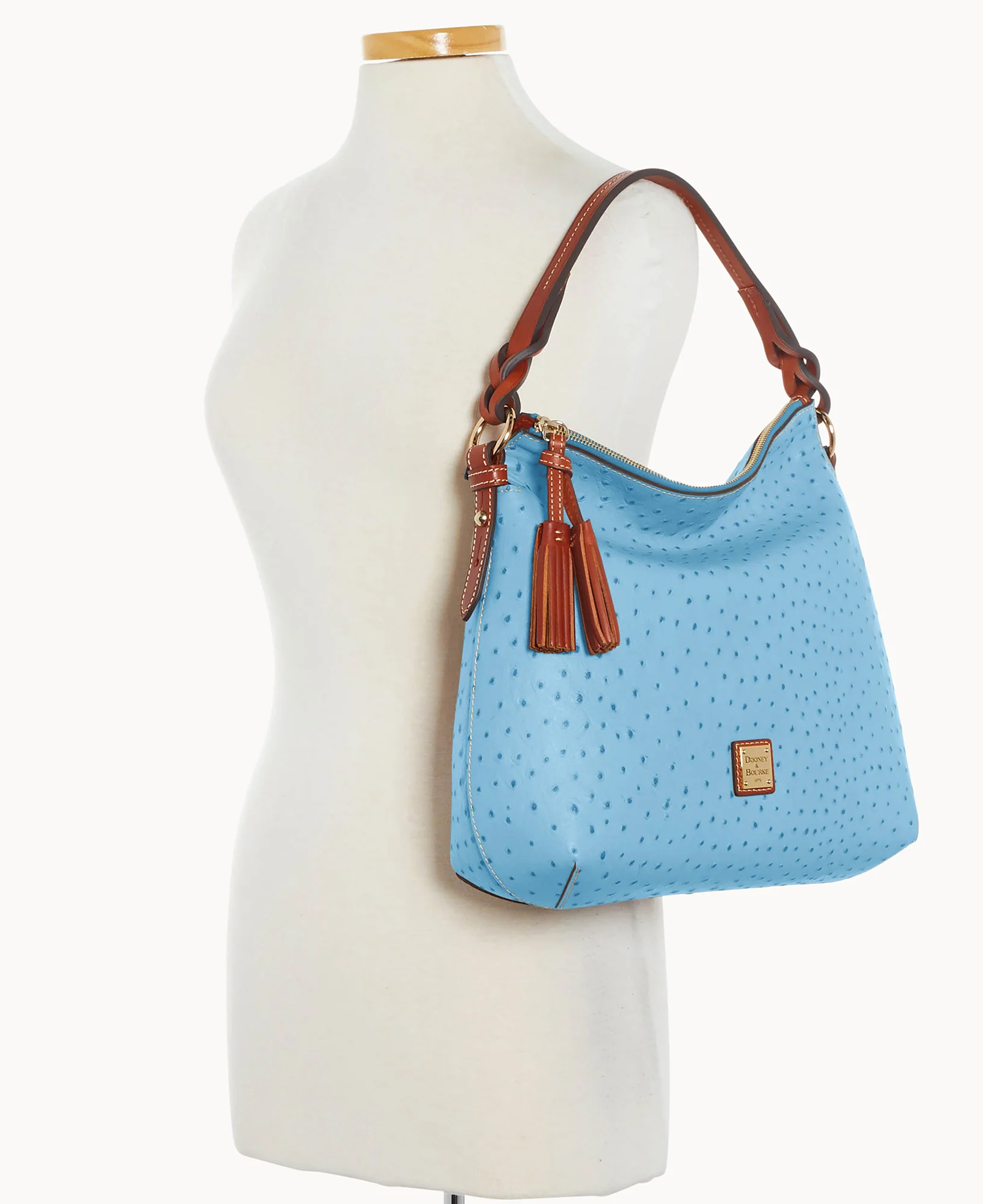 Ostrich Twist Strap Hobo - Image 96