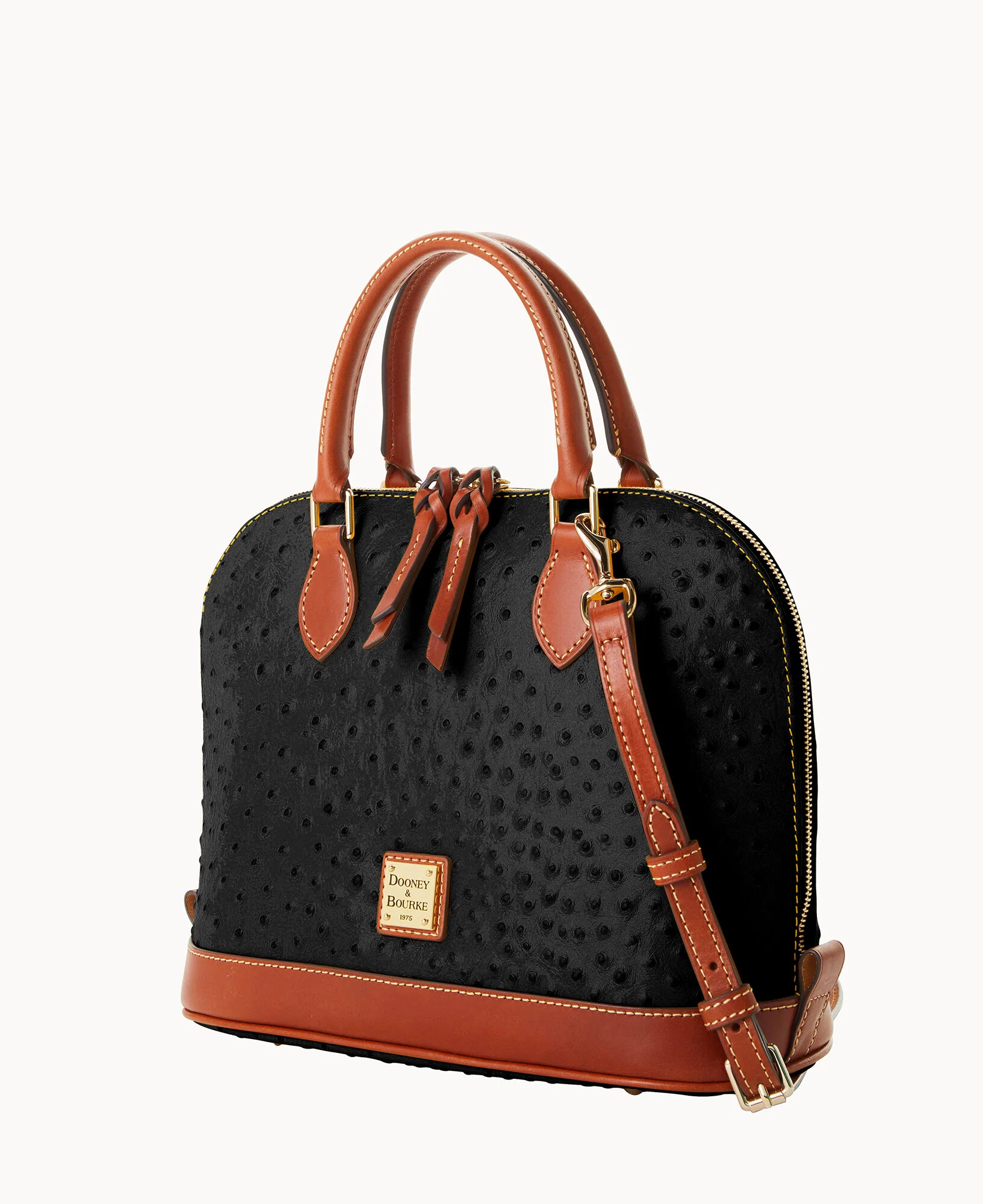 Ostrich Zip Zip Satchel - Image 10
