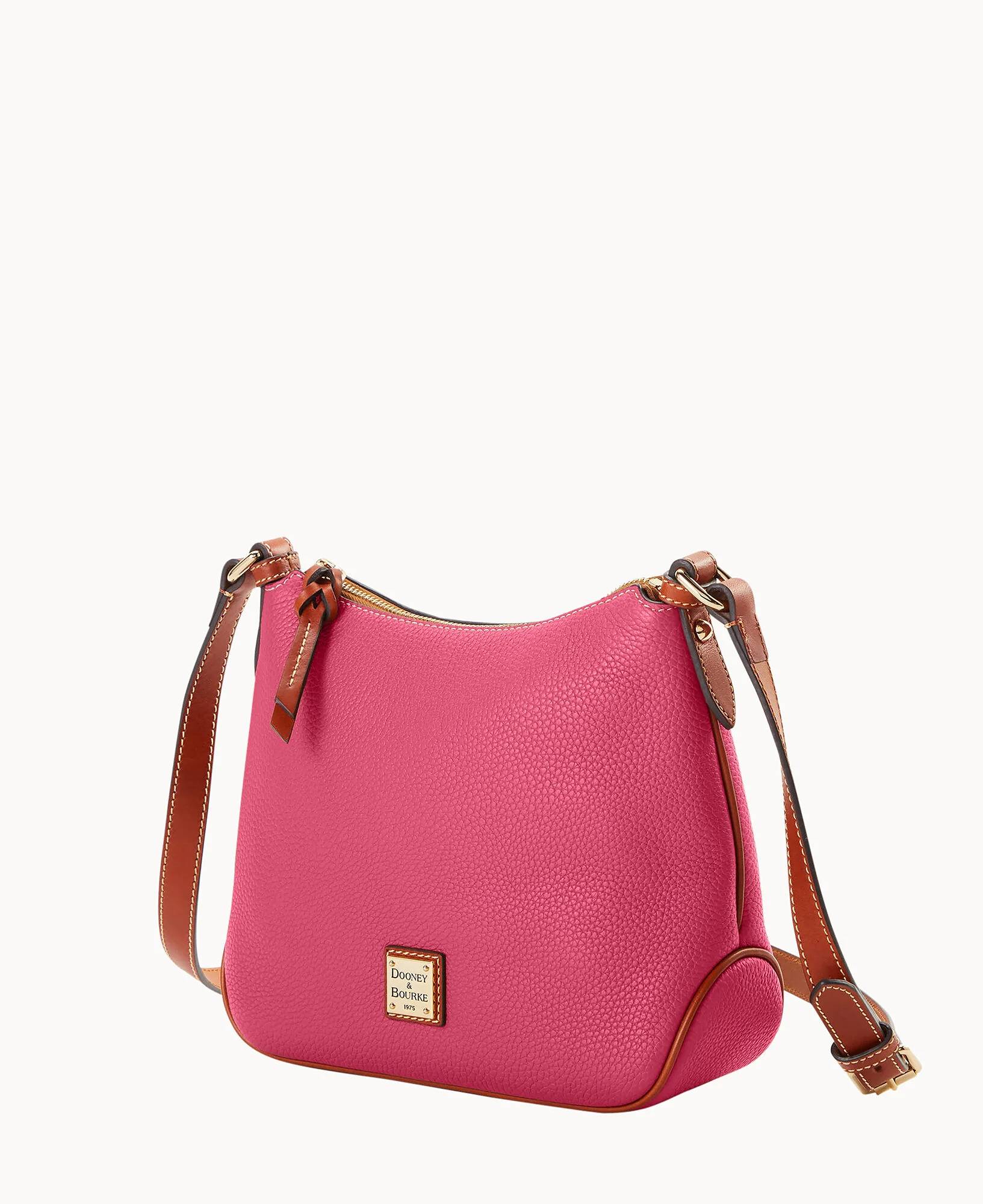 Pebble Grain Crossbody Hobo - Image 15